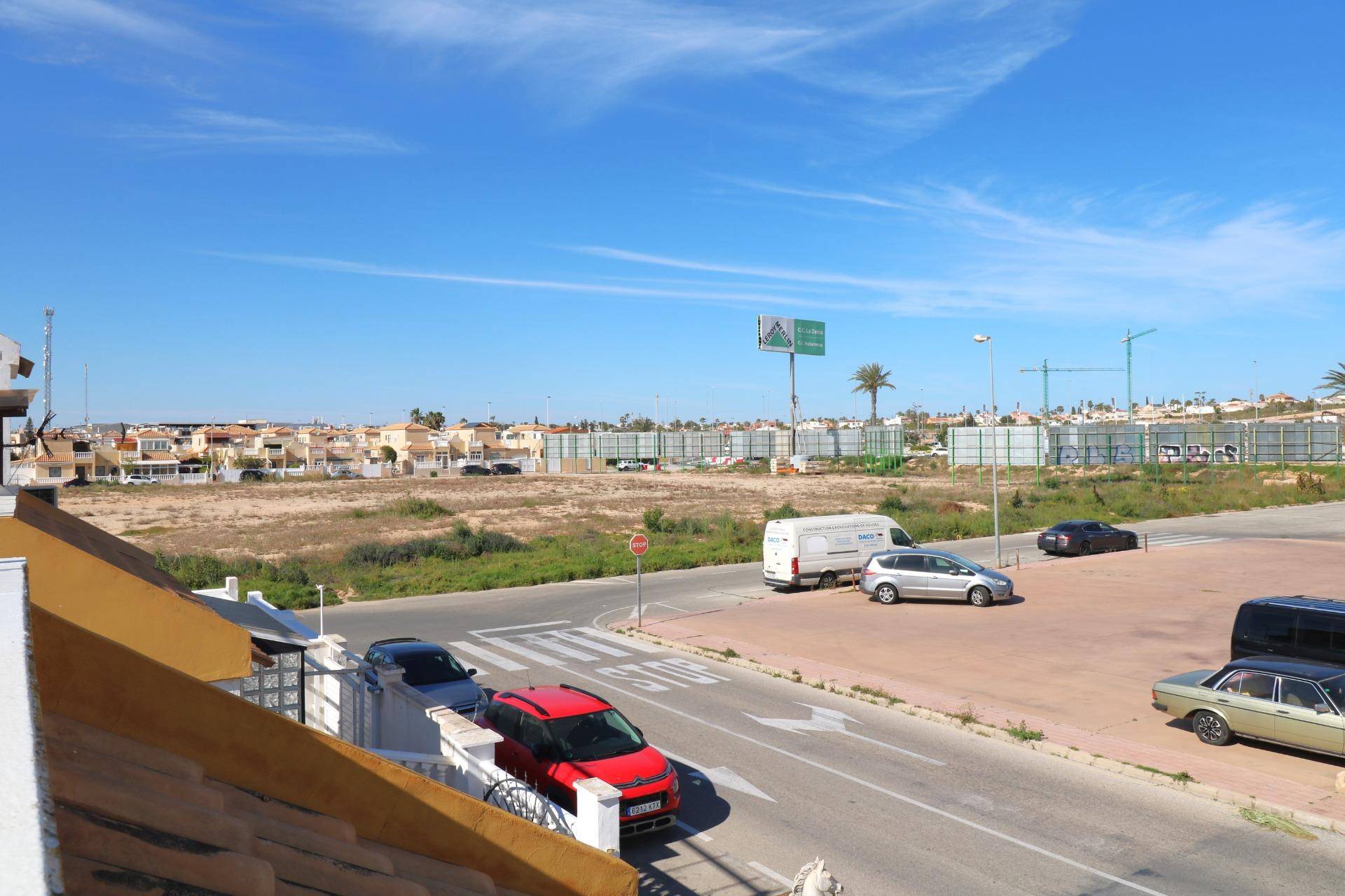Street-level view outside bungalow complex, El Limonar, Torrevieja