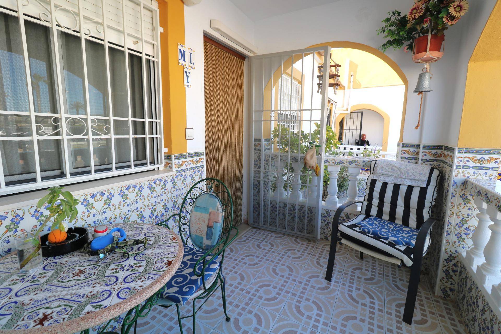Second view of front entrance of bungalow, El Limonar, Torrevieja