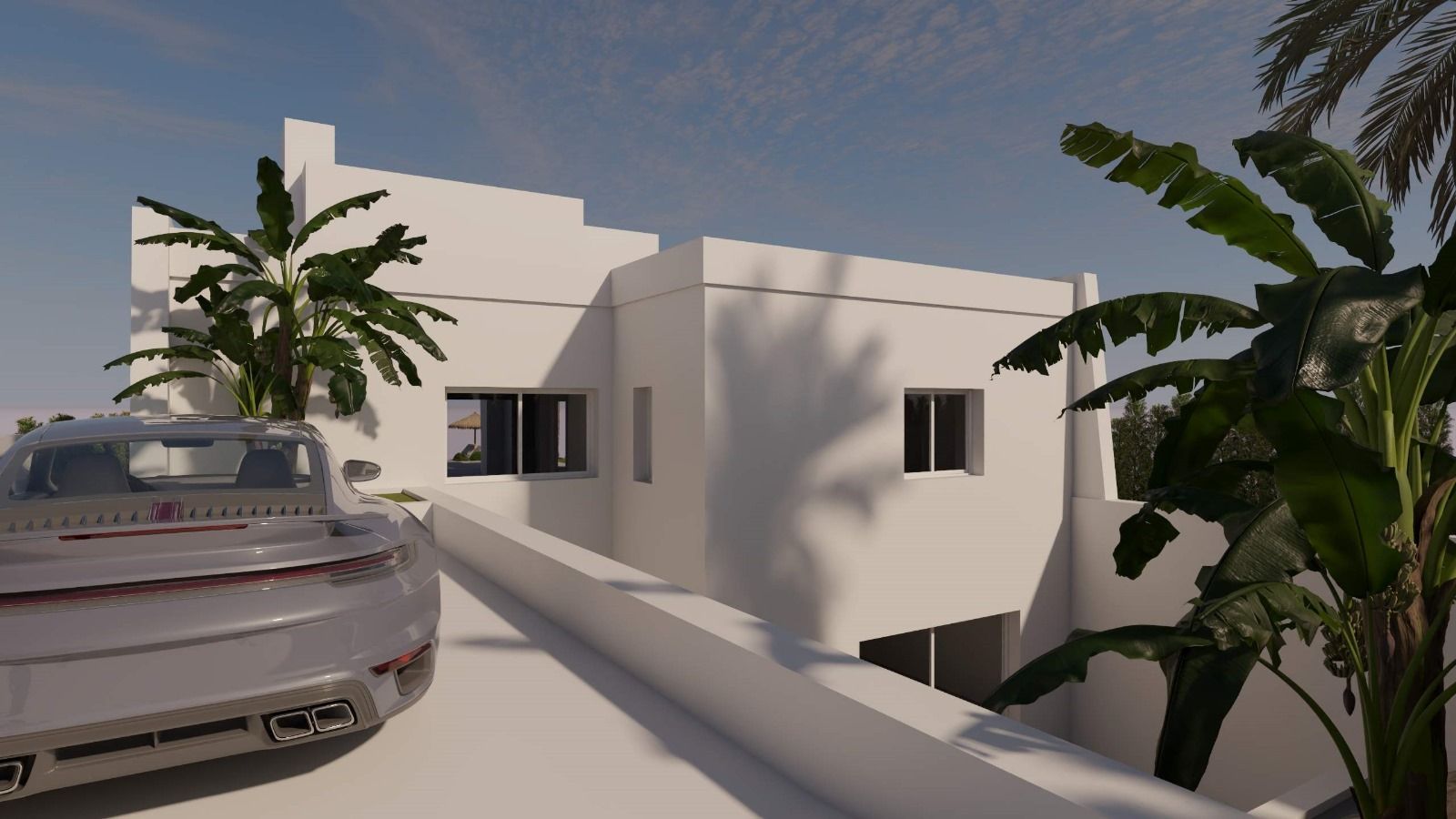 Private garden and outdoor space of new-build villa on 462 m2 plot, Algorfa