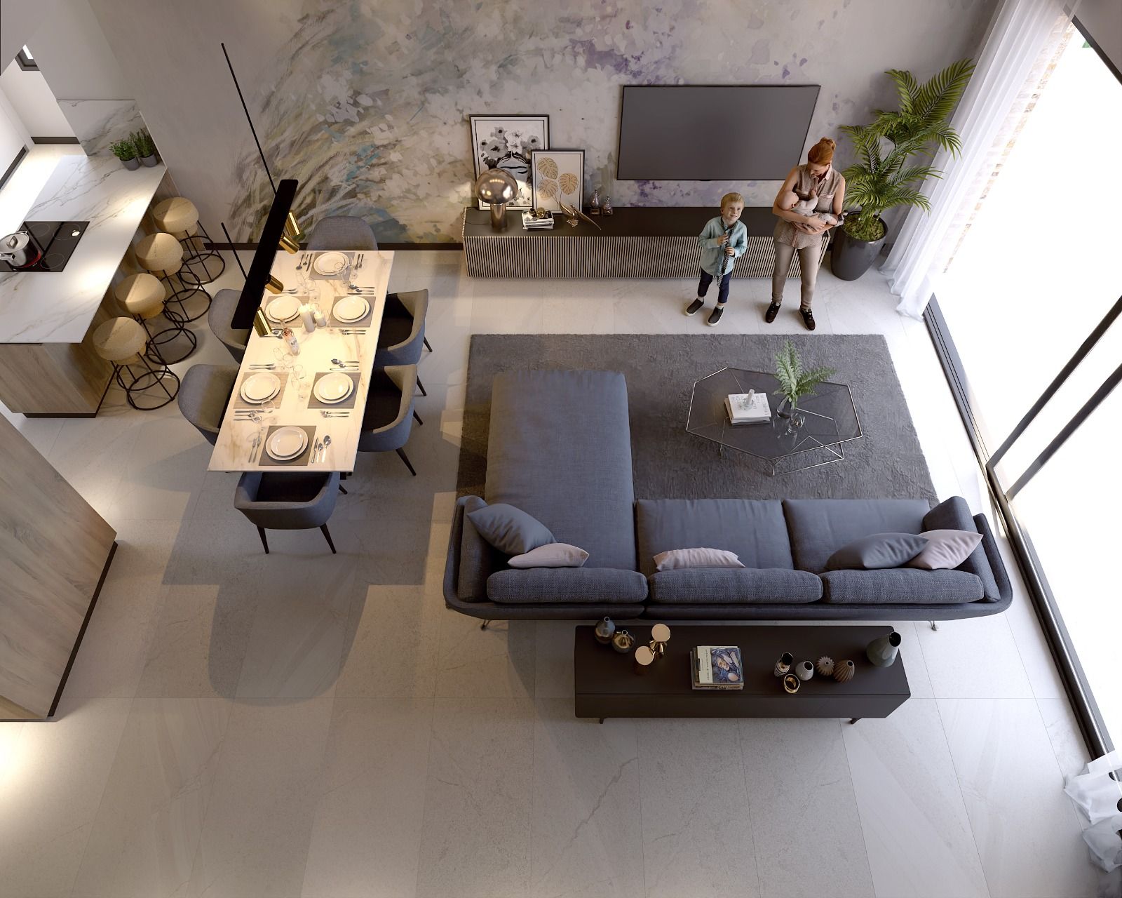 Fitted kitchen in single-storey new-build villa, Algorfa, Alicante