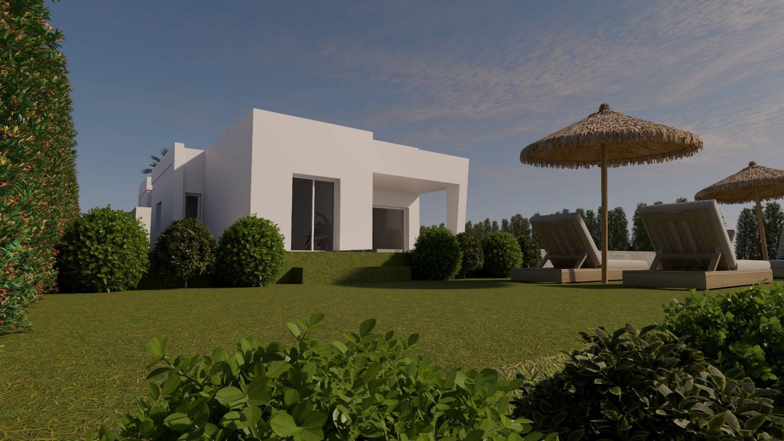 Bathroom with shower in new-build 3-bedroom villa, Algorfa