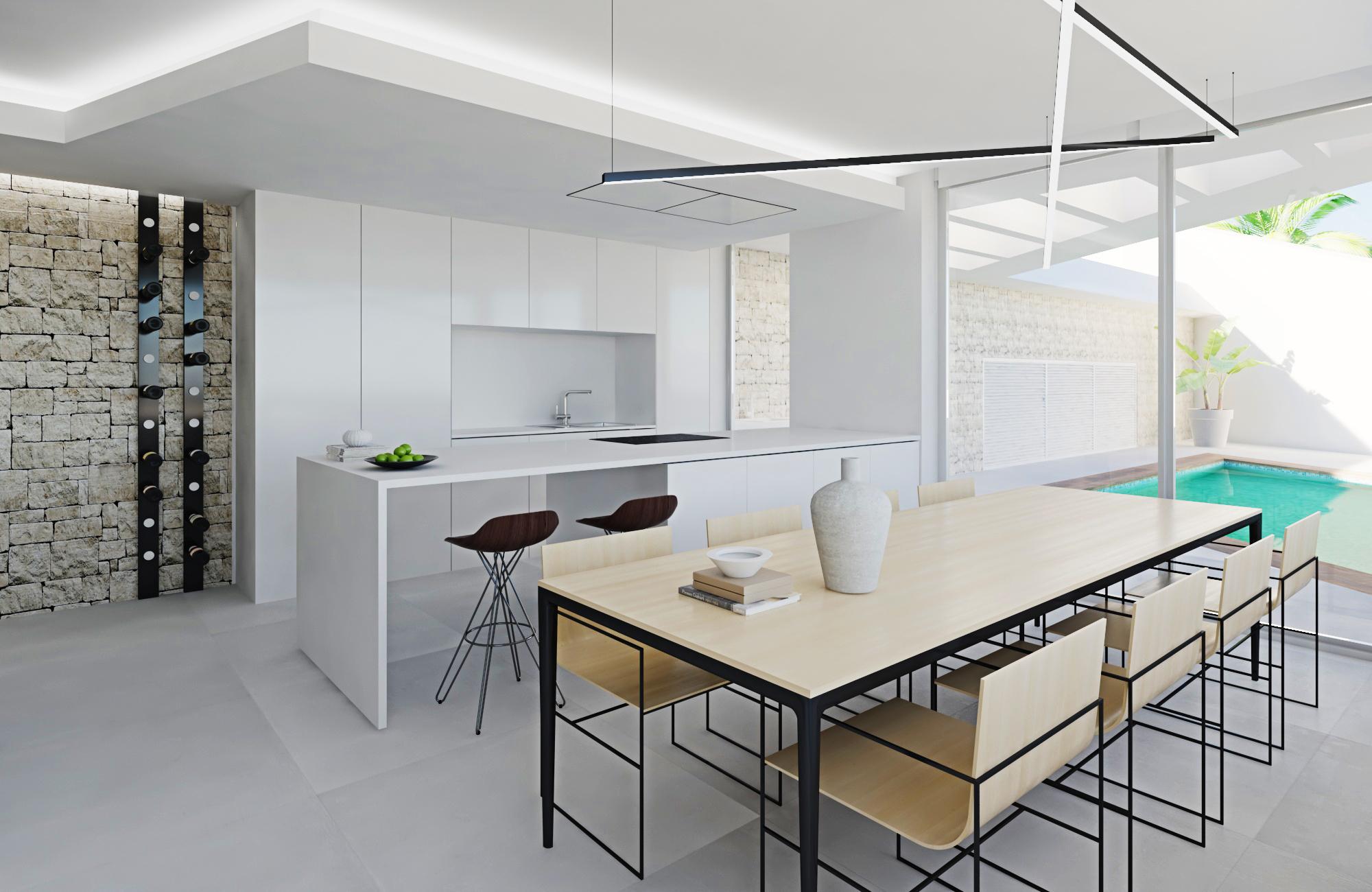Interior corridor or secondary living space in penthouse, Puerto, Calpe