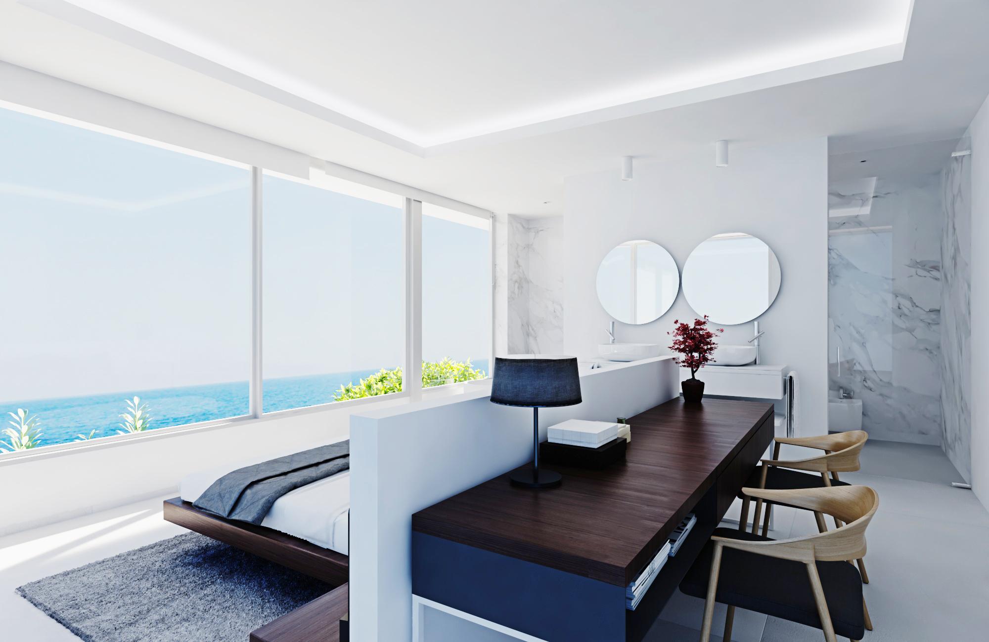 Storage cupboard inside penthouse unit, Puerto, Calpe