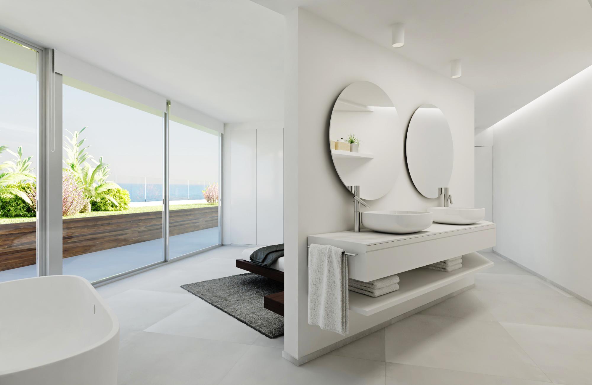 Entry vestibule of penthouse unit, Puerto, Calpe