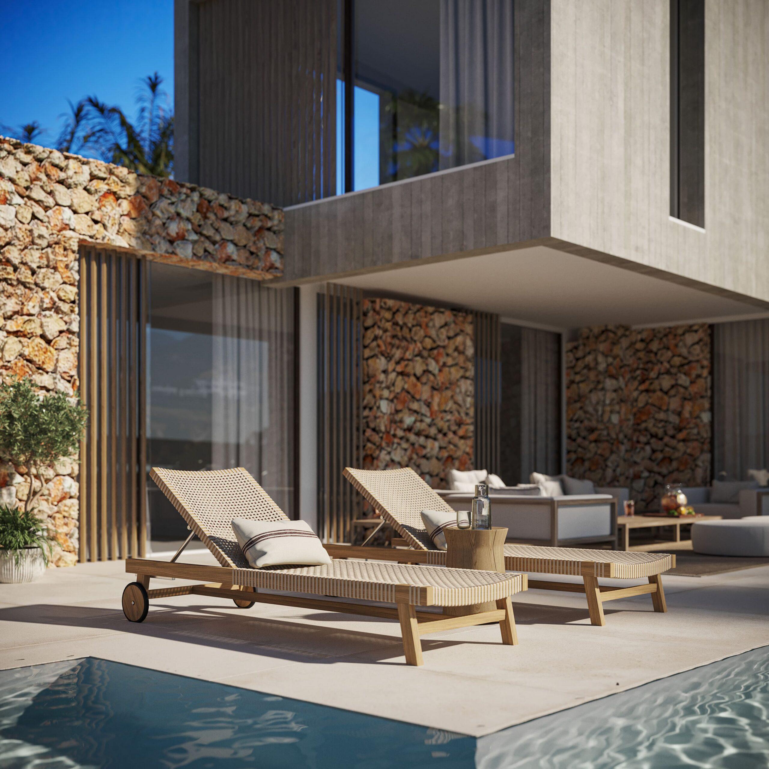 Private parking area within plot boundary, new-build villa, Valle del Sol, Jávea
