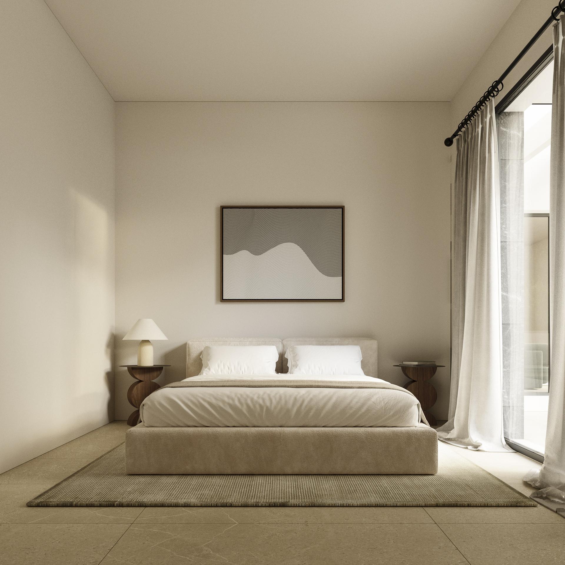 Second bedroom with built-in storage in new-build villa on 432 m2 plot, La Alberca