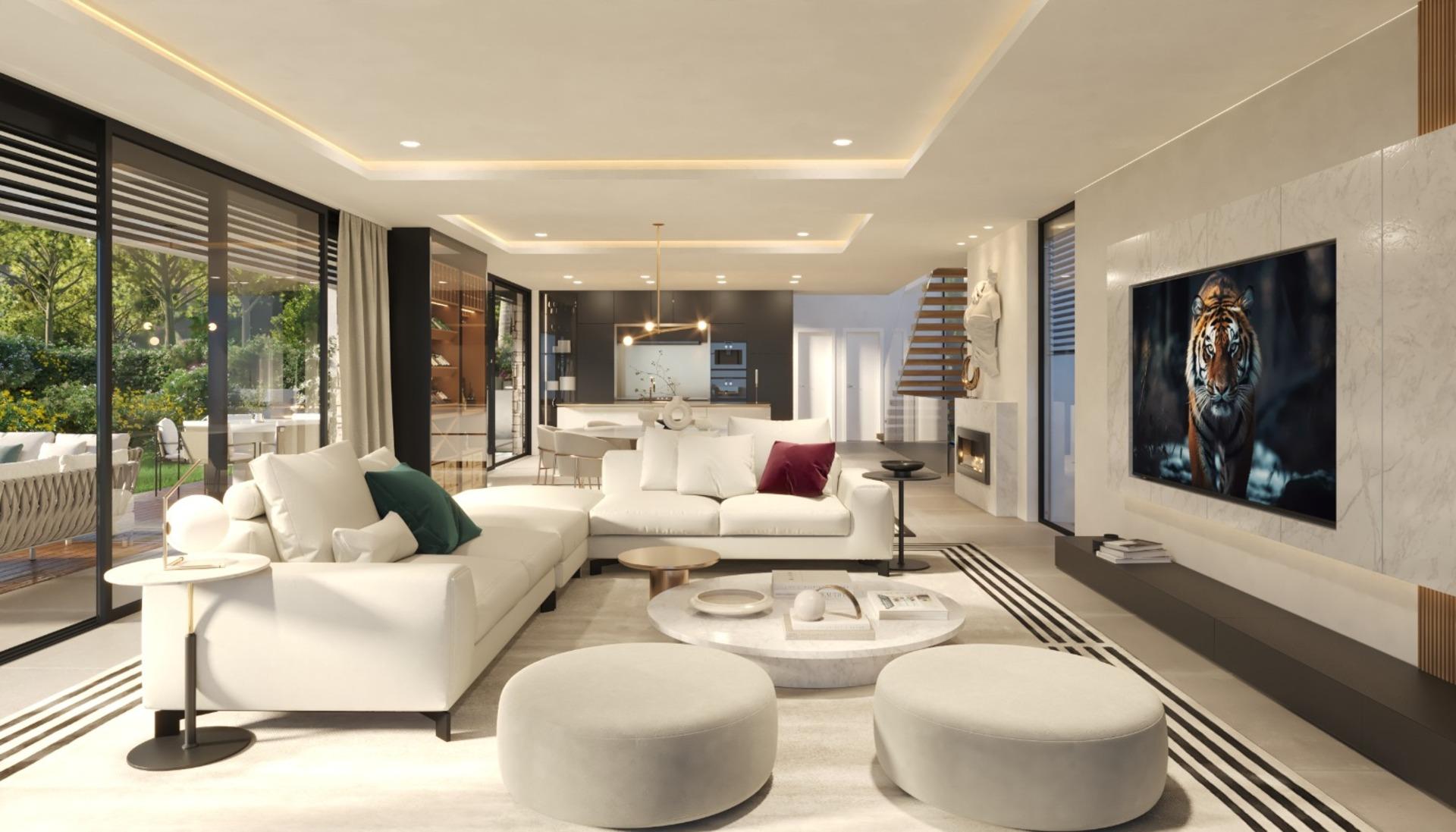 Master bedroom in single-storey new-build villa, Benalmádena Pueblo