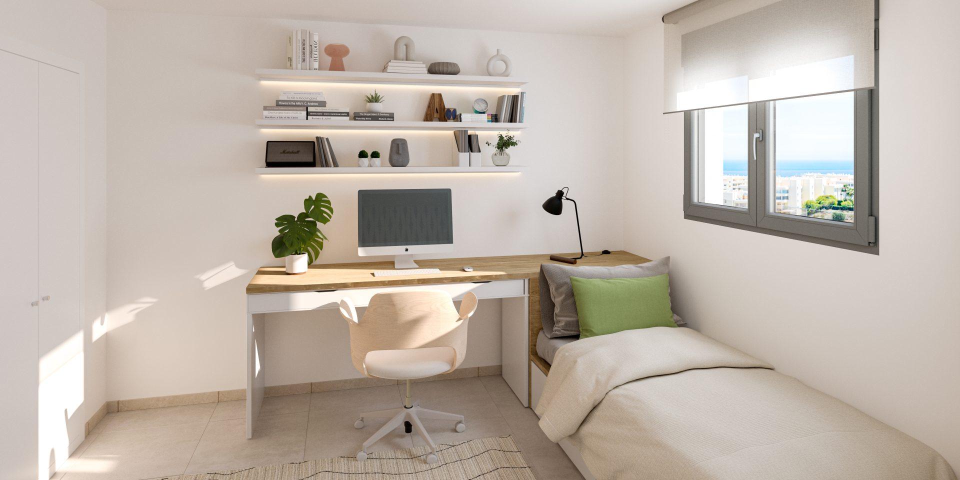 Second-floor level of new-build residential building, Calaburra, Mijas