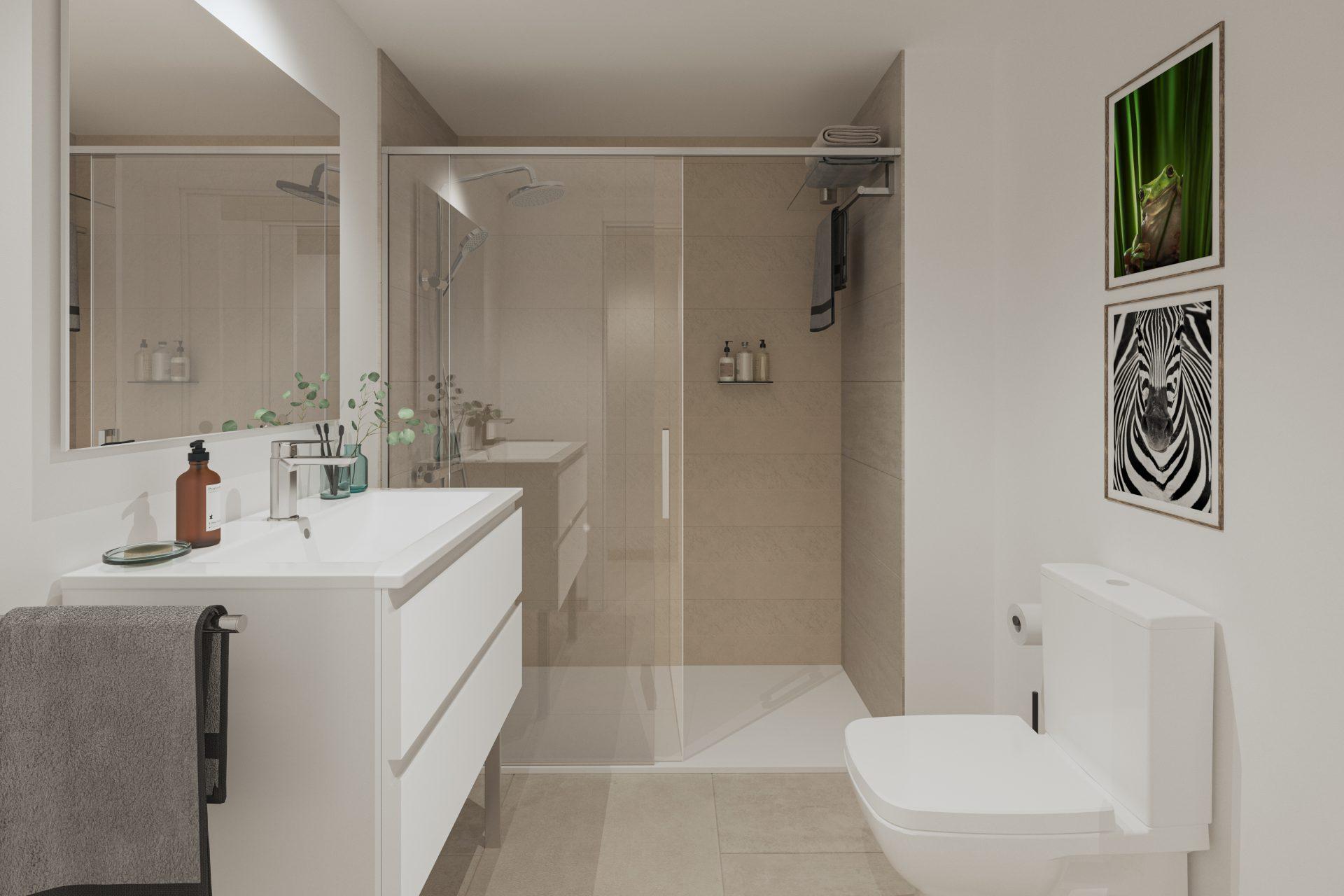 Main bedroom in 2-bedroom new-build apartment, Calaburra, Mijas