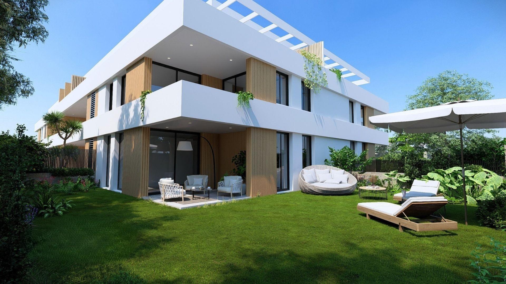 Living room with natural light in new-build apartment, Pueblo, Jávea
