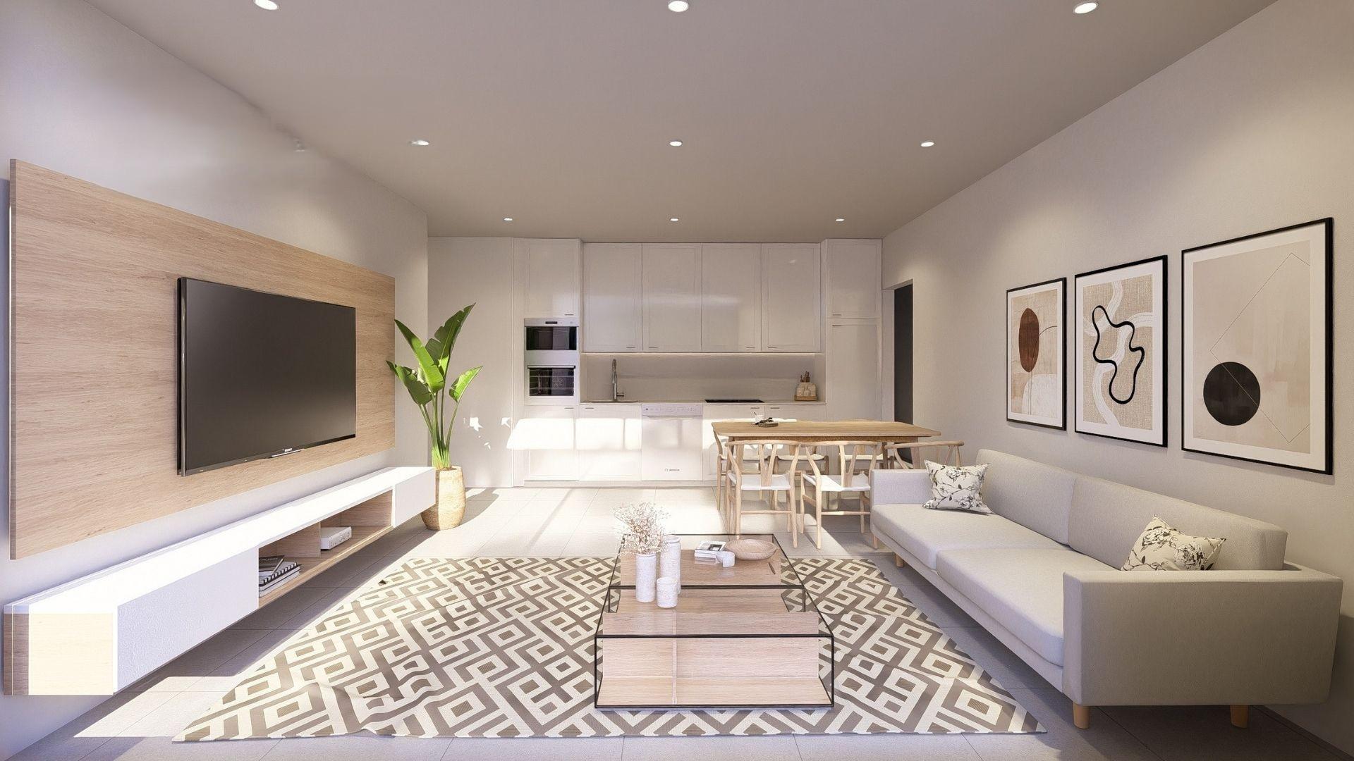Second bathroom with fittings in 2-bedroom new-build apartment, Pueblo, Jávea