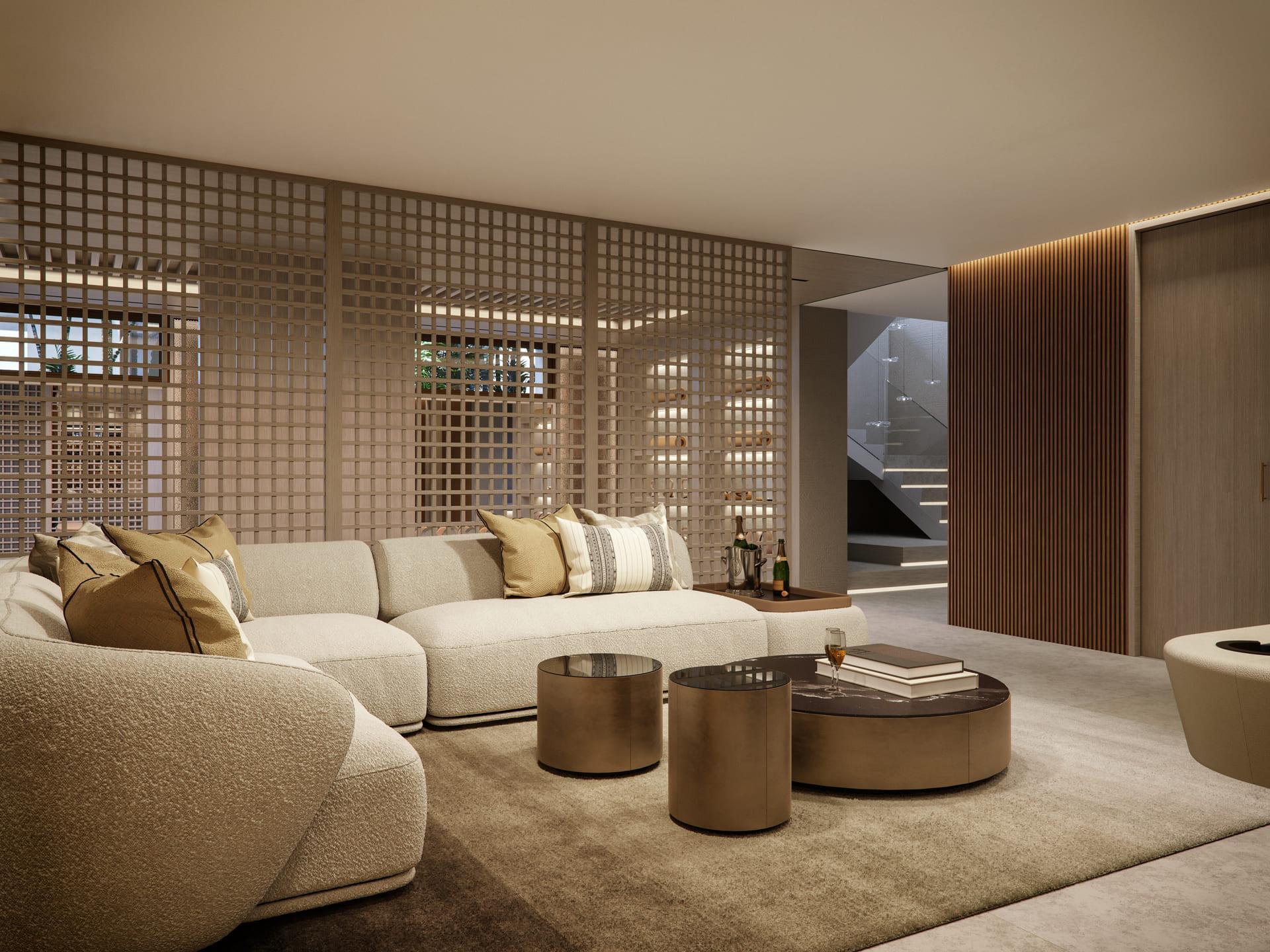 Entrance hall and open staircase in 4-bedroom new-build villa, Nueva Andalucía