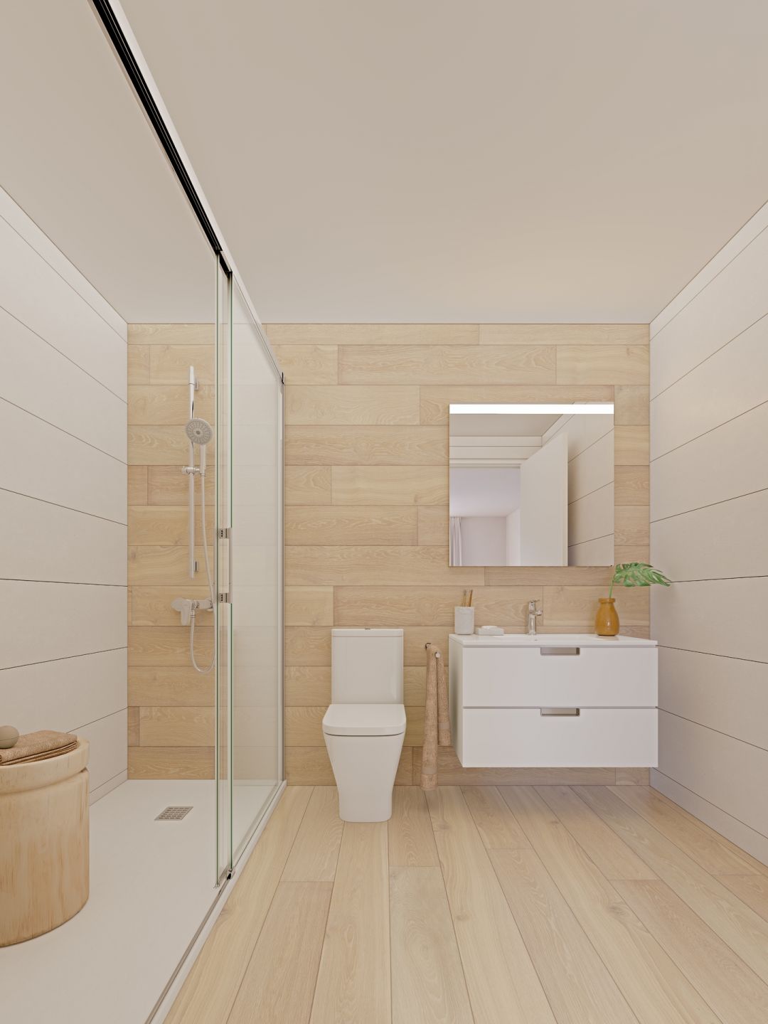 Washing machine recess or utility corner in apartment, Playa Arenal-Bol, Calpe