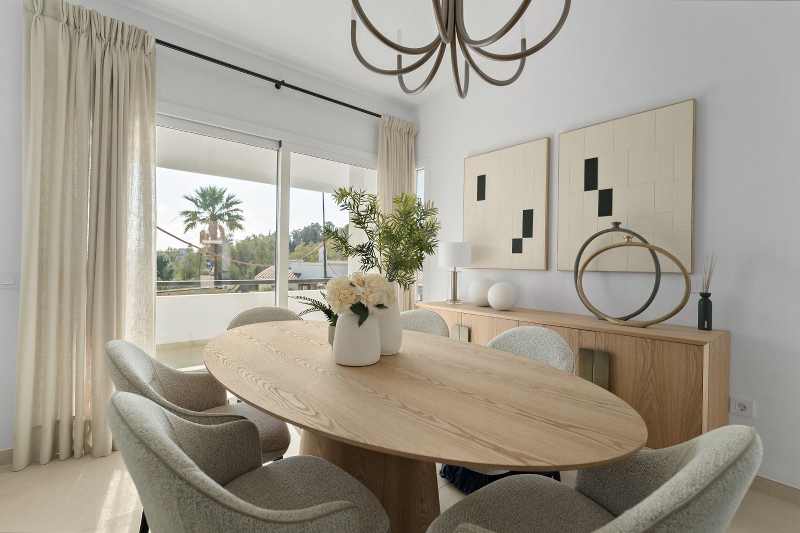 Second bedroom in 4-bedroom new-build villa, Mijas Pueblo, with window to exterior