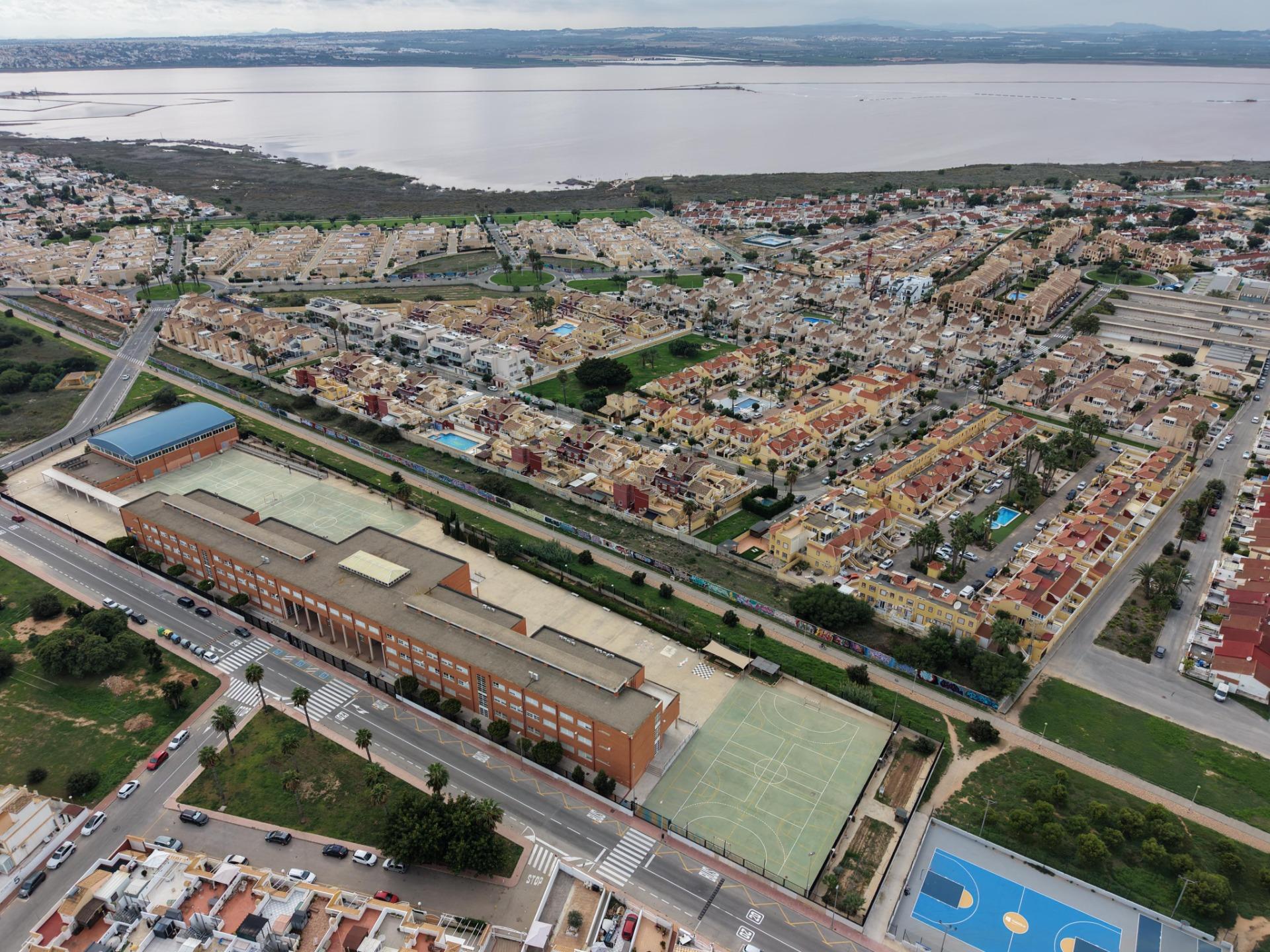 Covered parking area for residents, El Limonar, Torrevieja