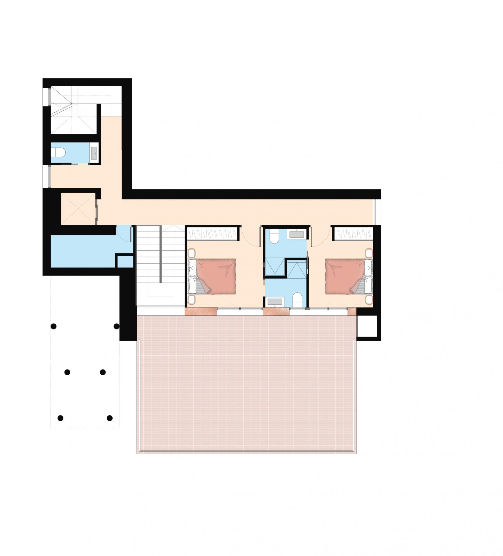 Site plan showing villa position within development, Campo de Golf La Marquesa