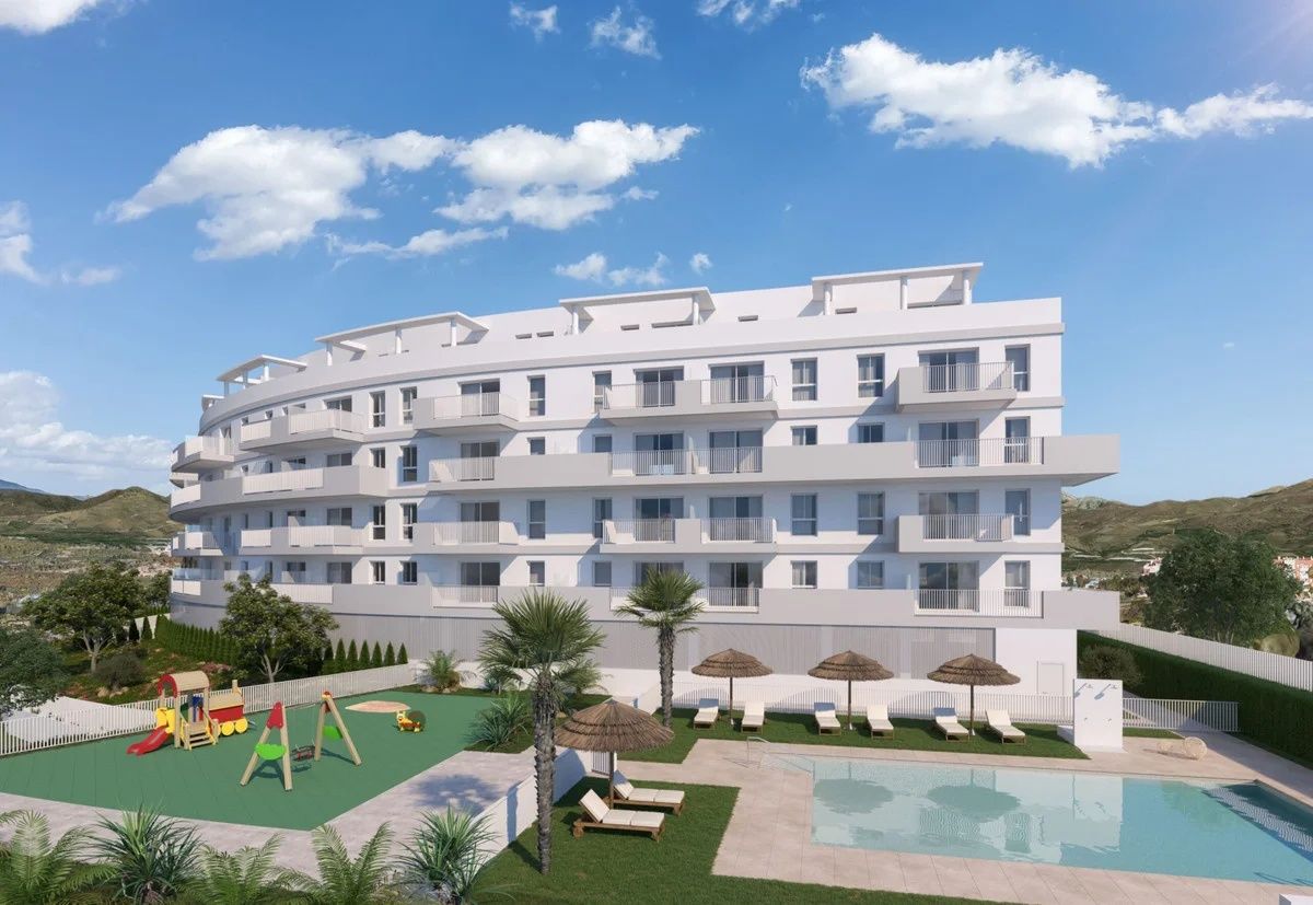 Living area in 3-bedroom new-build apartment, fourth floor, Camino Viejo de Málaga, Vélez-Málaga