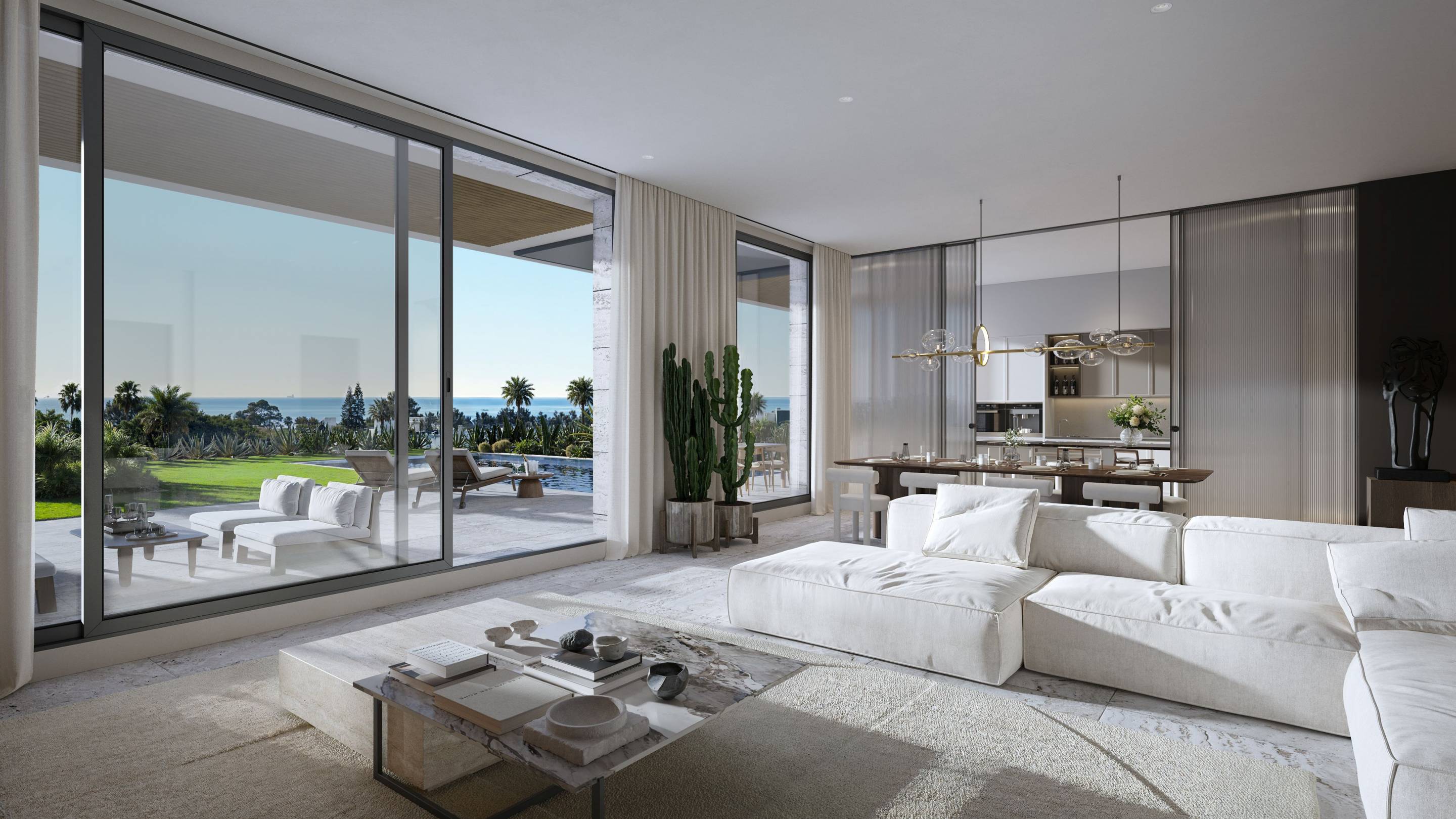 Private garage interior in new-build villa, Whater Gardens, Estepona