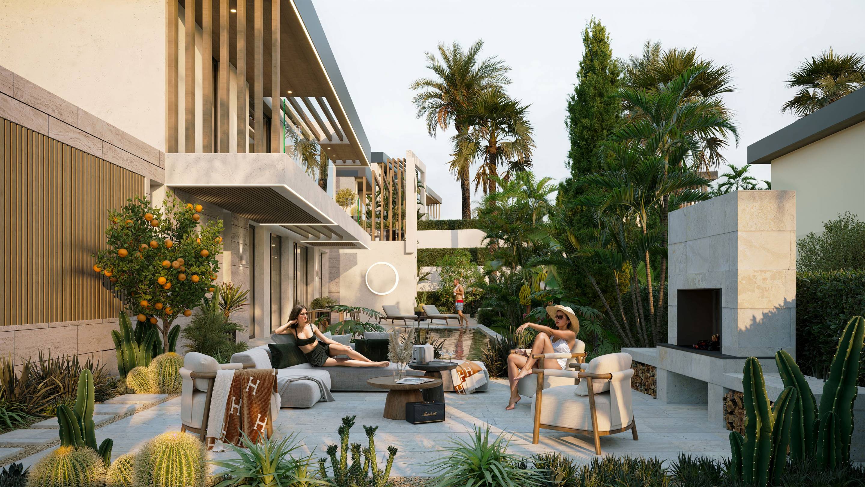 Second bedroom with fitted furniture in 4-bedroom new-build villa, Whater Gardens, Estepona