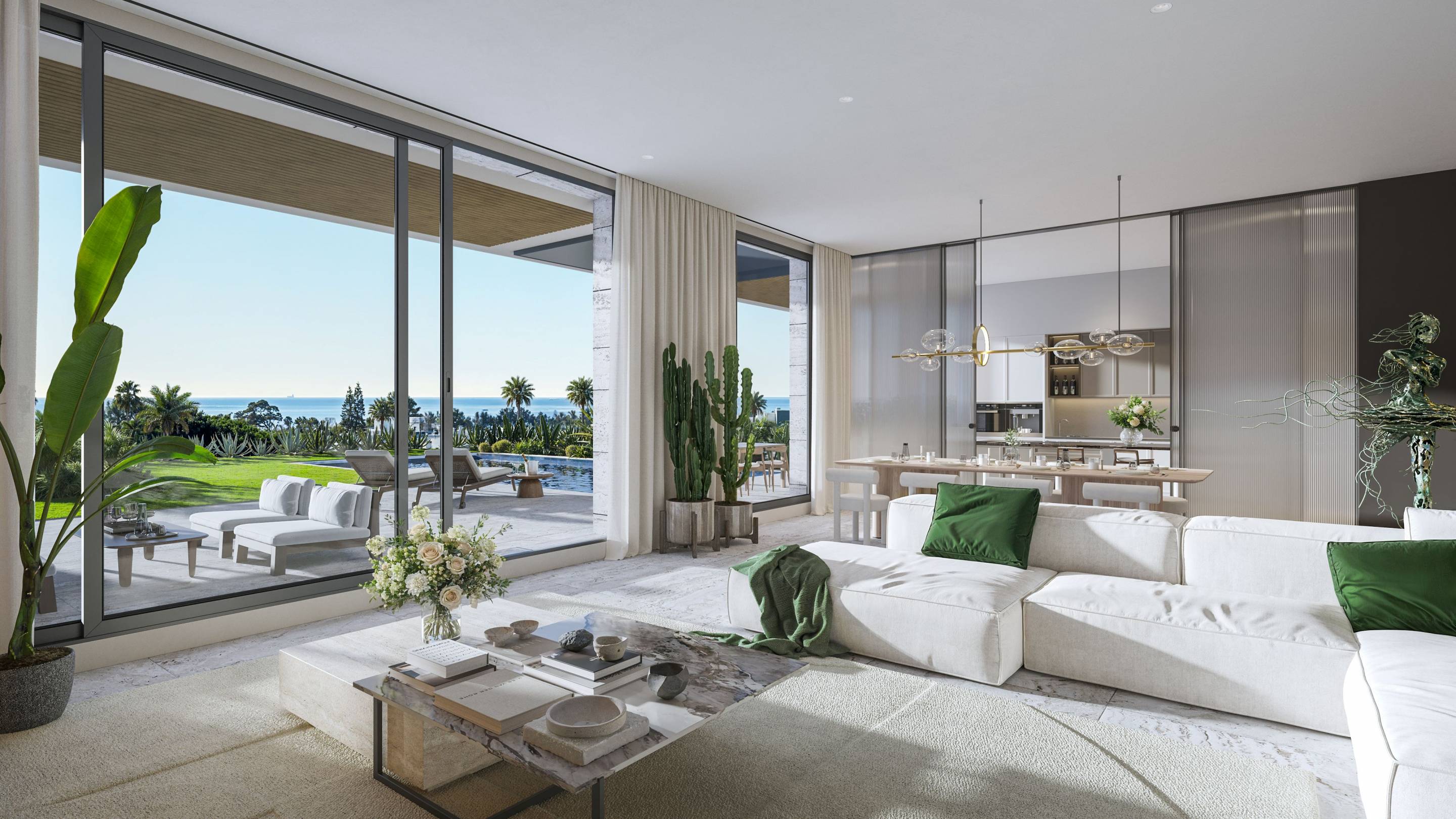 Internal hallway in 4-bedroom new-build villa, Whater Gardens, Estepona