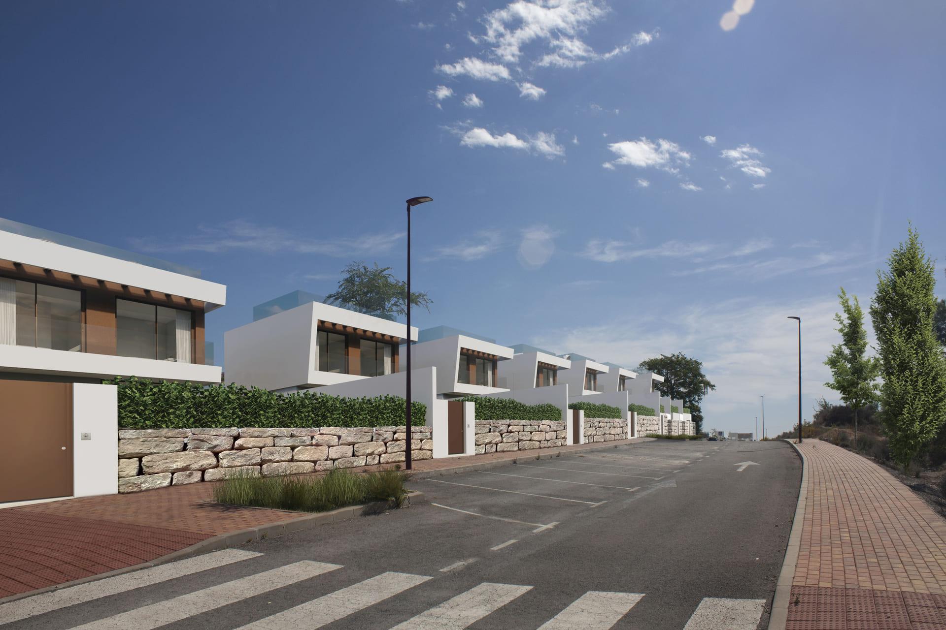 Open-sky view from solarium of 3-bedroom villa, Golf Puig Campana, Finestrat