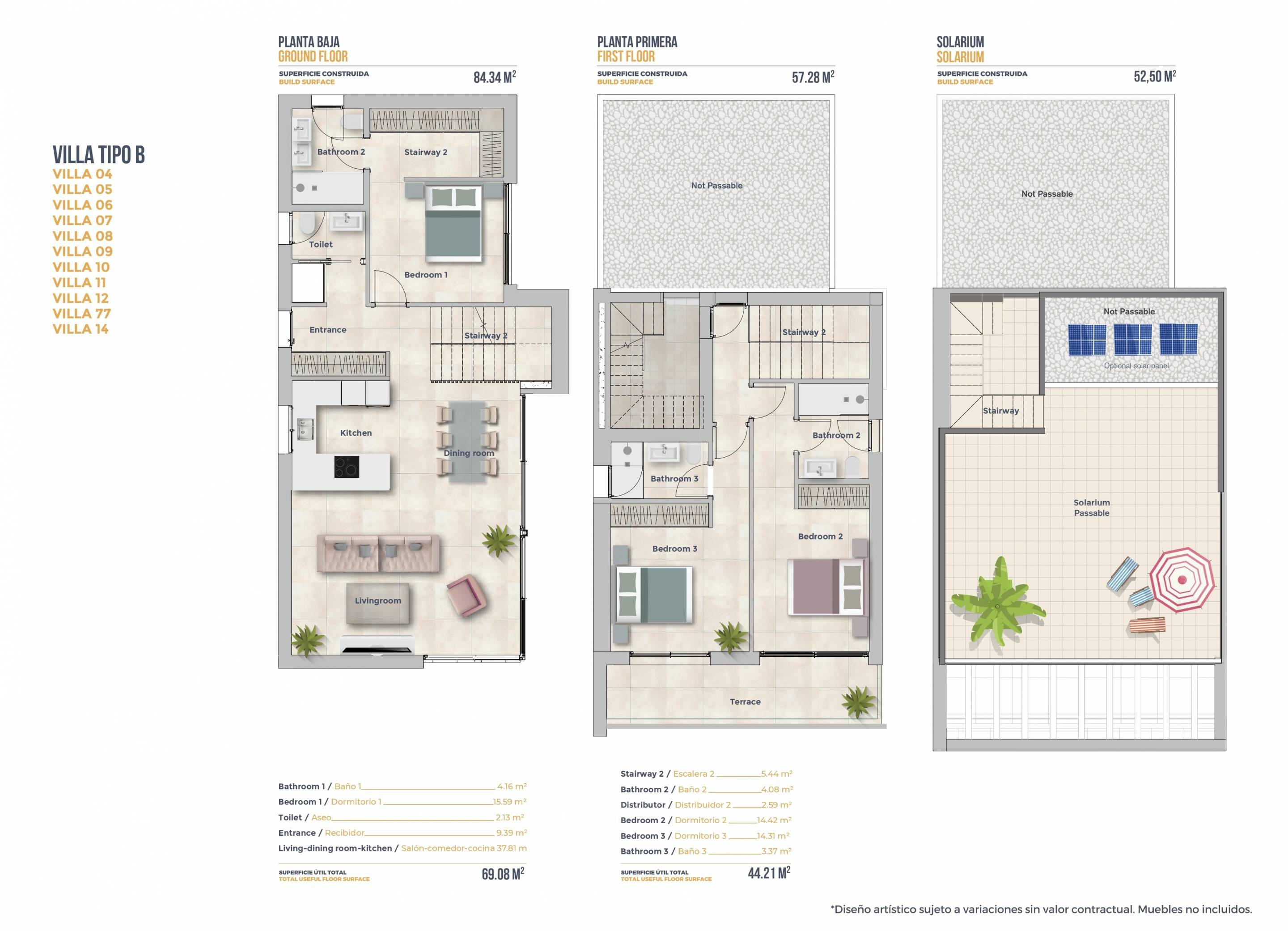 Street-level view of villa plot and access, Golf Puig Campana, Finestrat