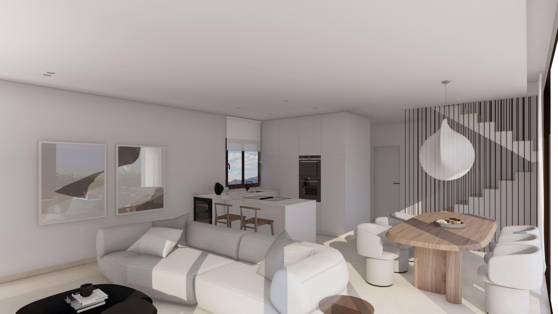 Second bedroom in 3-bedroom new-build villa, Golf Puig Campana, Finestrat