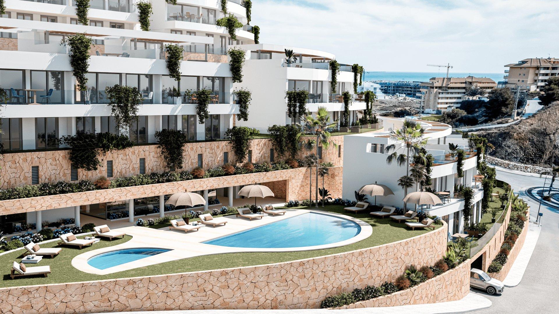 Open-plan living and dining area with doors to terrace in 3-bedroom villa, El Higuerón