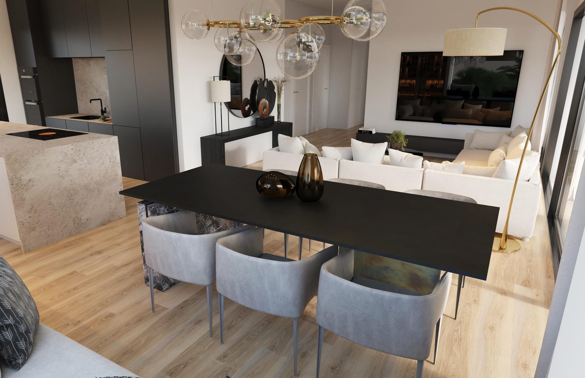 Utility area in new-build apartment, Las Colinas Golf, Orihuela
