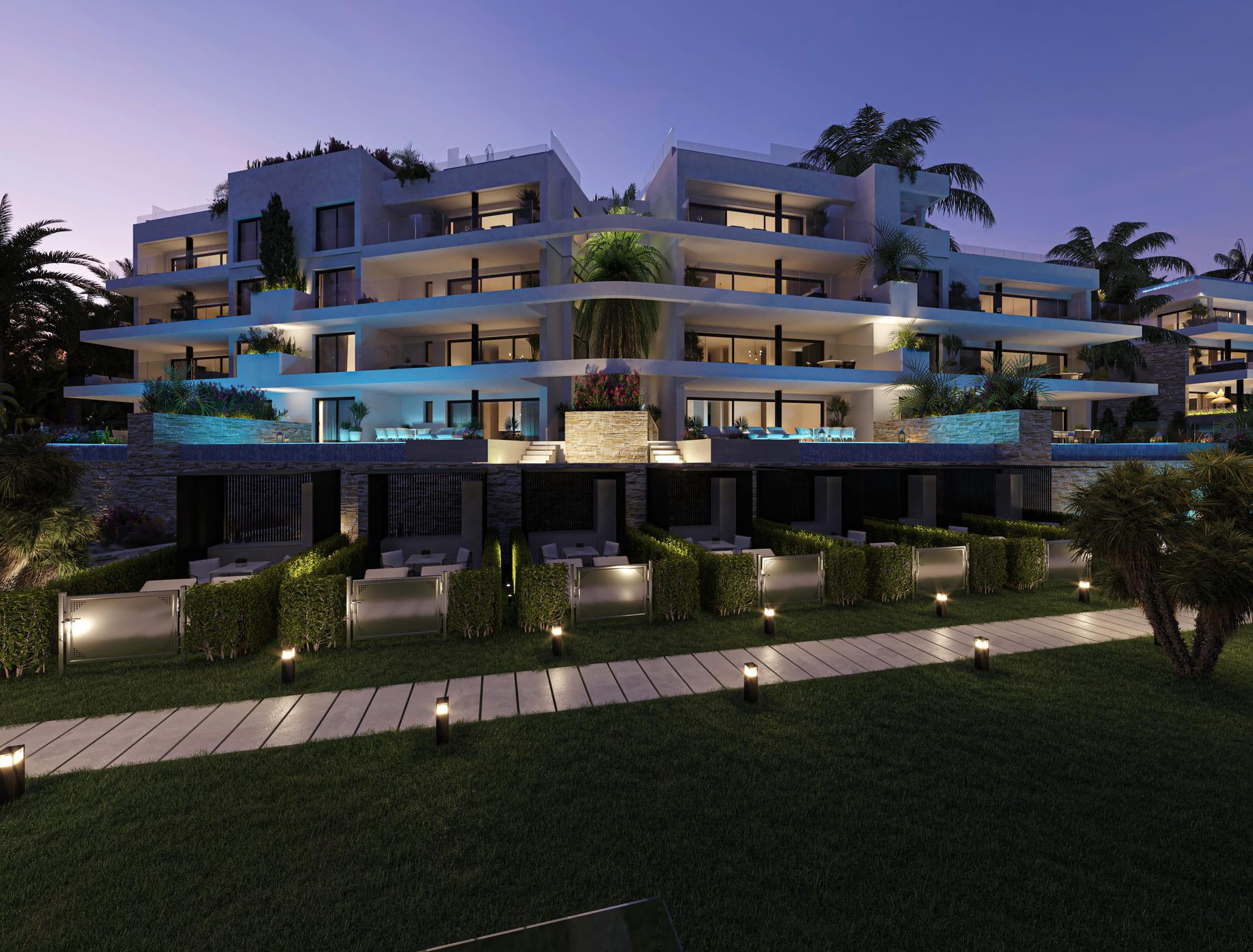 Access road and resort perimeter, Las Colinas Golf, Orihuela