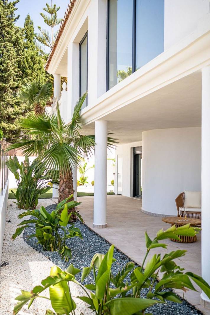 Internal hallway on upper floor in villa, Riviera del Sol, Mijas