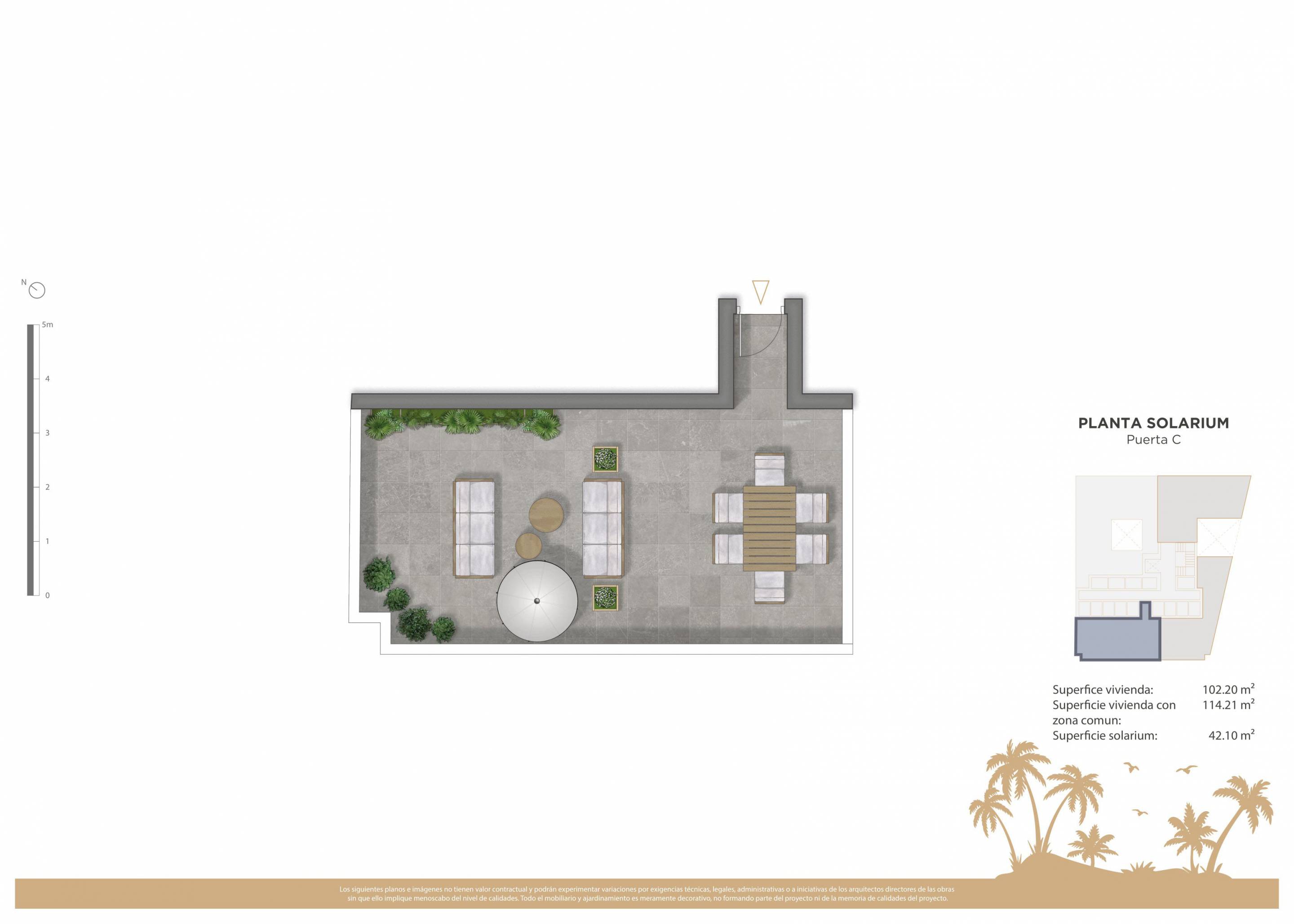 Development layout plan for penthouse complex, Centro, Guardamar Del Segura