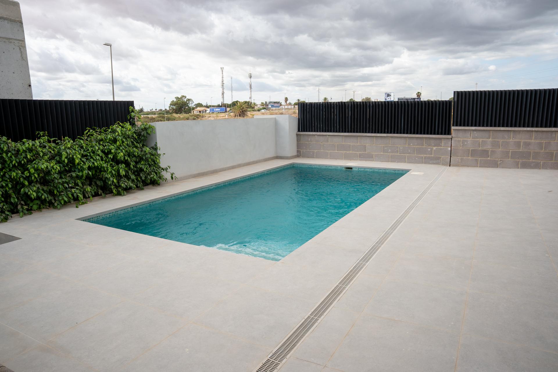 Kitchen with fitted units in 3-bedroom new-build villa, Lo Marabú