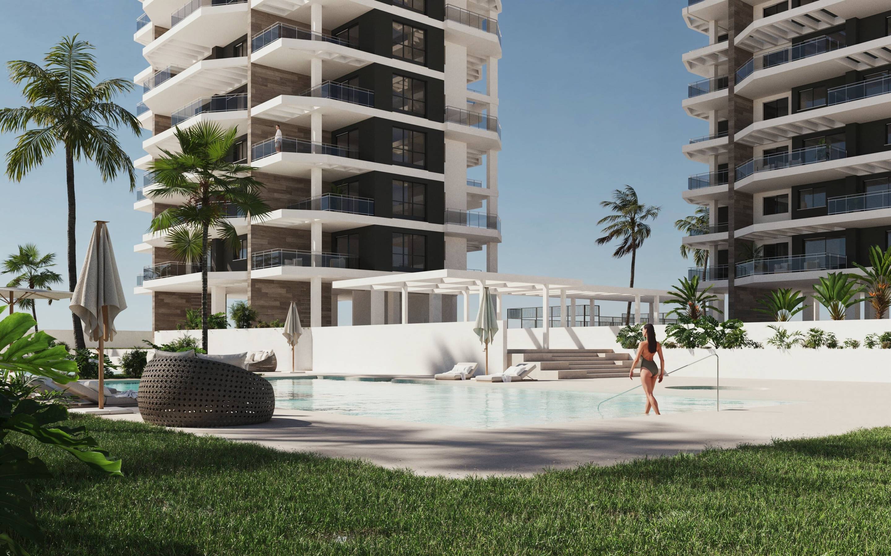 Entrance of the penthouse in Playa arenal-bol, Calpe