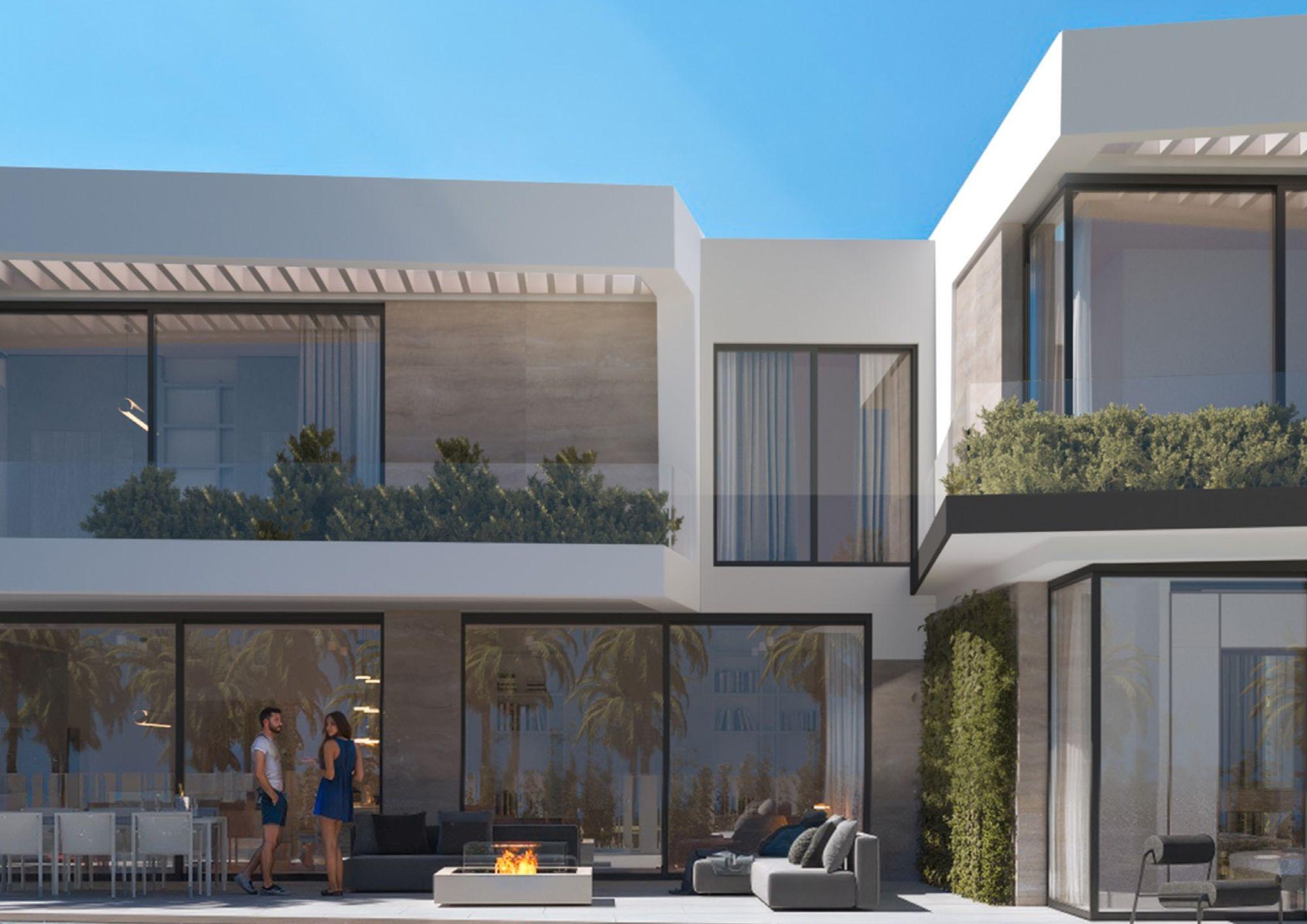 Rear garden of 651m2 plot villa in Sitio de Calahonda, Mijas