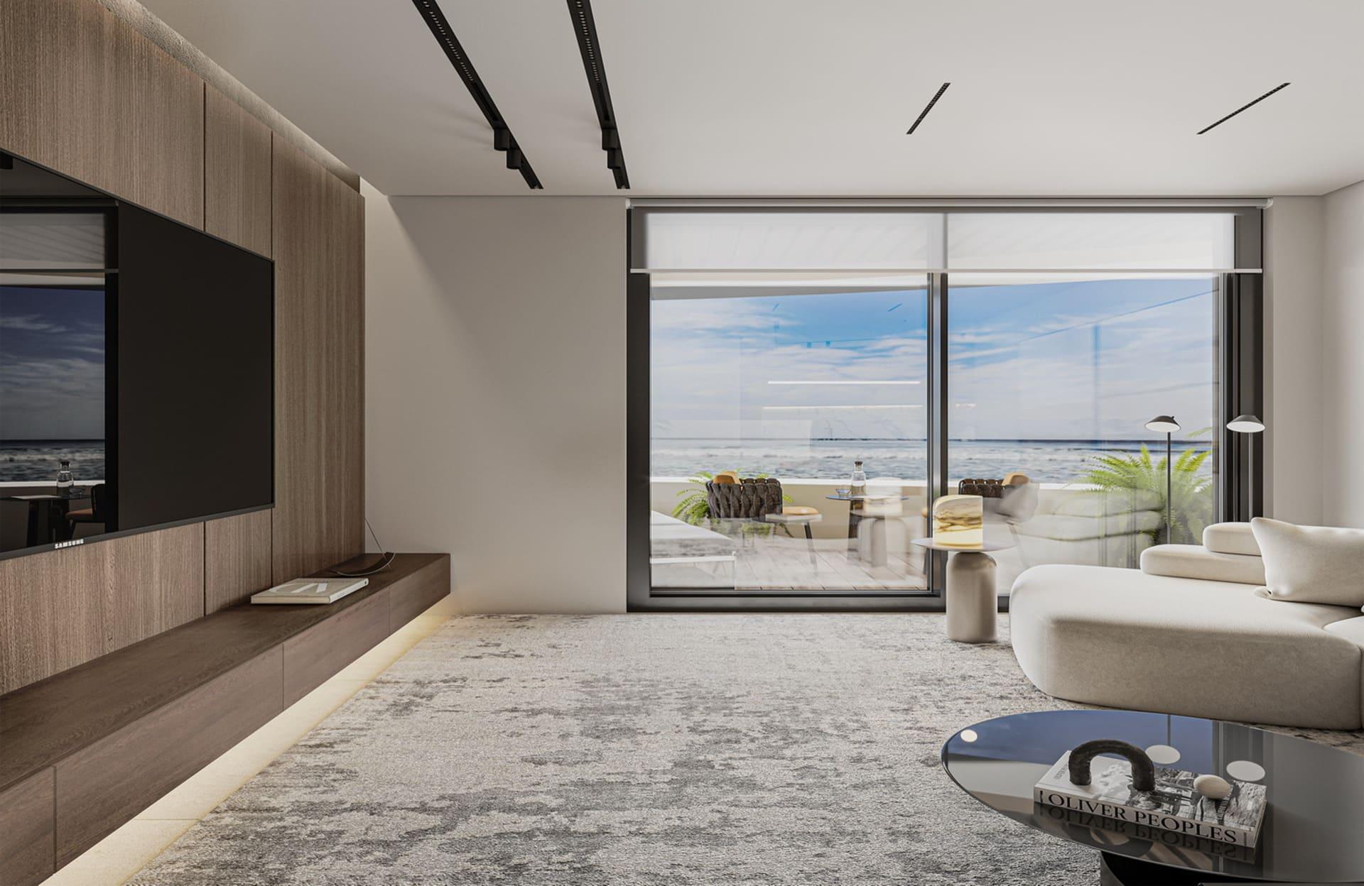 Bedroom with built-in storage in new-build apartment, Ifach, Calpe
