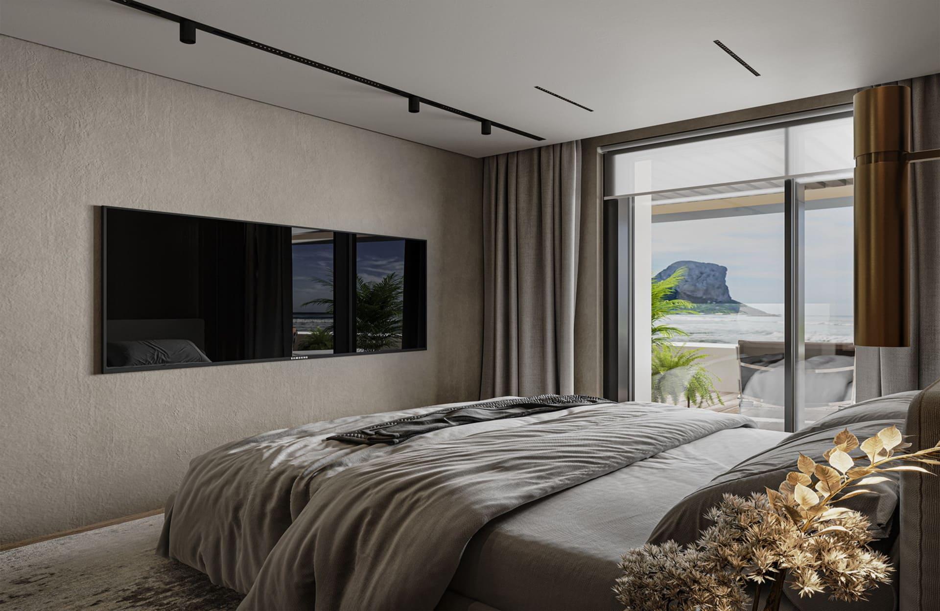 Second bathroom with fitted fixtures in 3-bedroom apartment, Ifach, Calpe