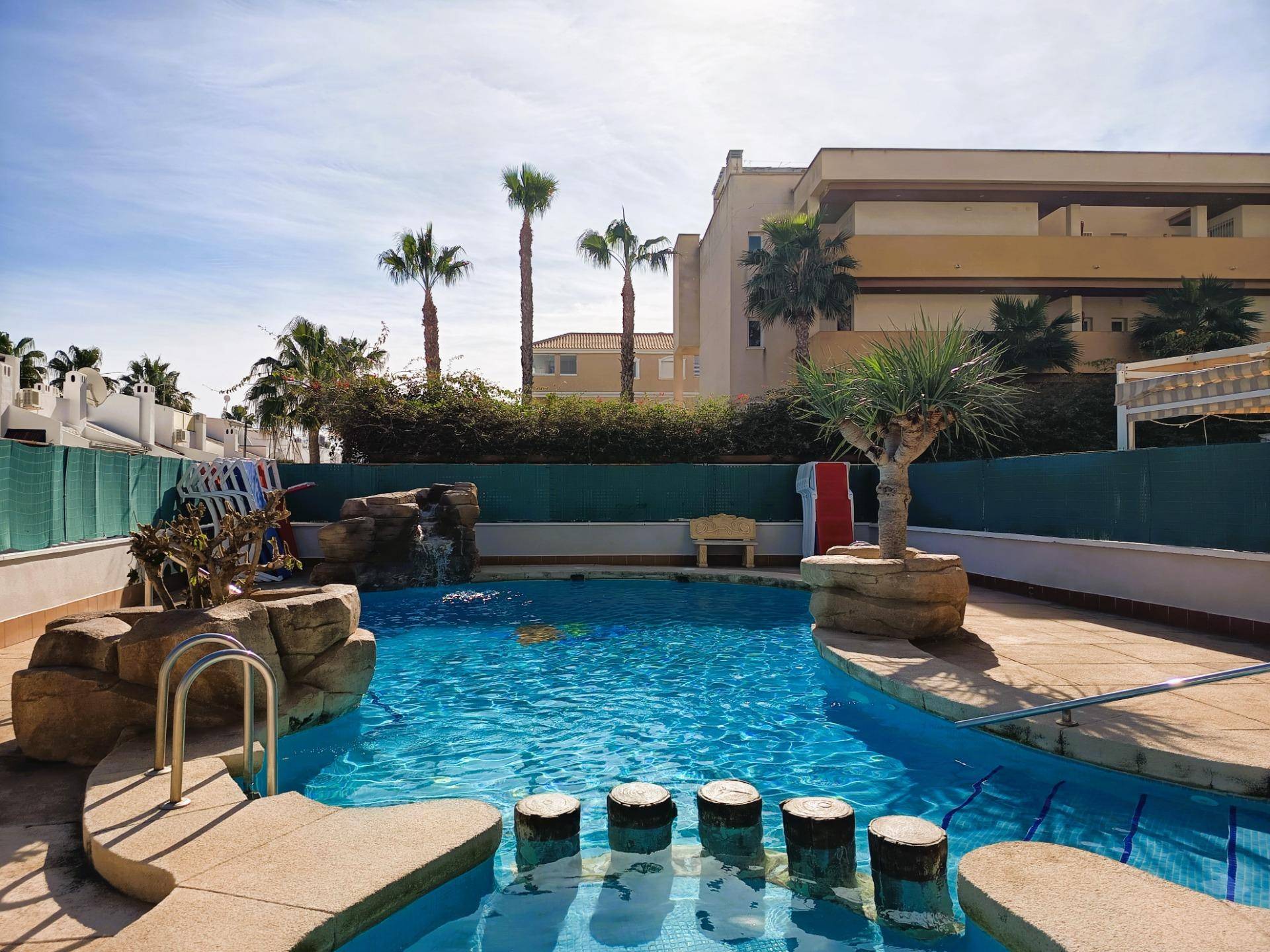 Entrance door to 2-bedroom penthouse, La Regia, Orihuela Costa