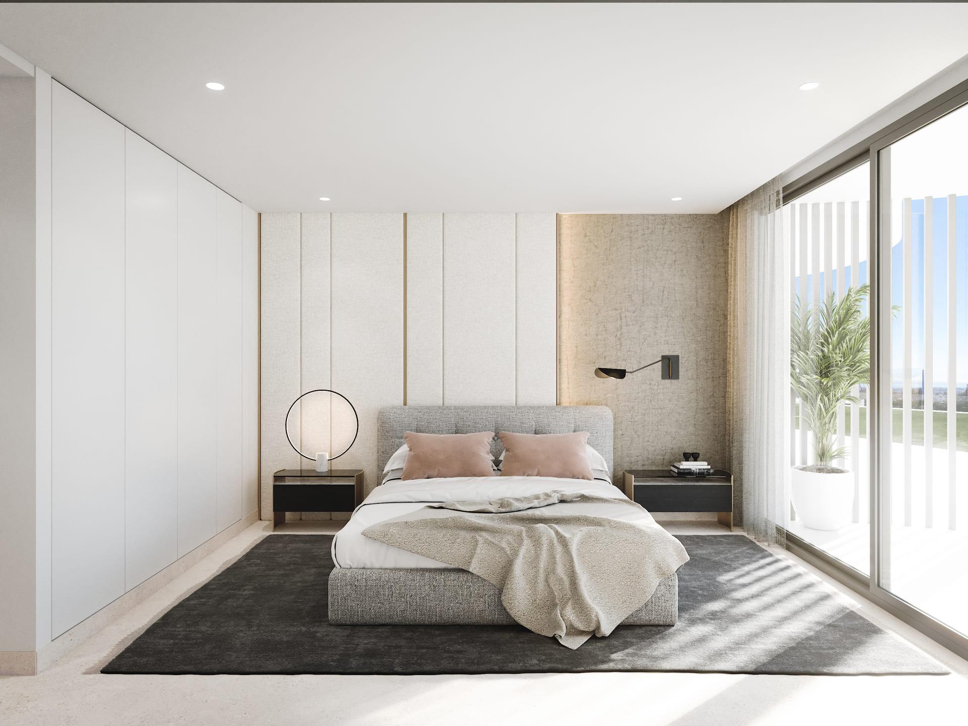 Lift lobby inside new-build development, La Quinta, Benahavis