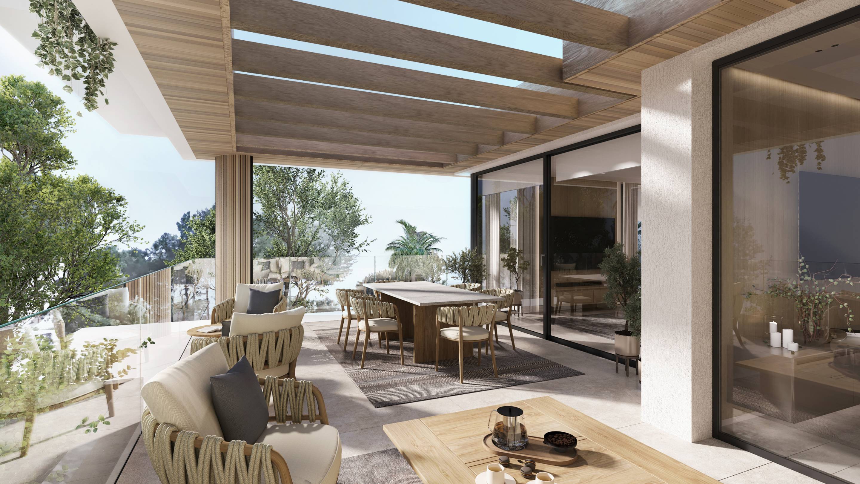 Underground parking level with two allocated spaces in Whater Gardens development, Estepona