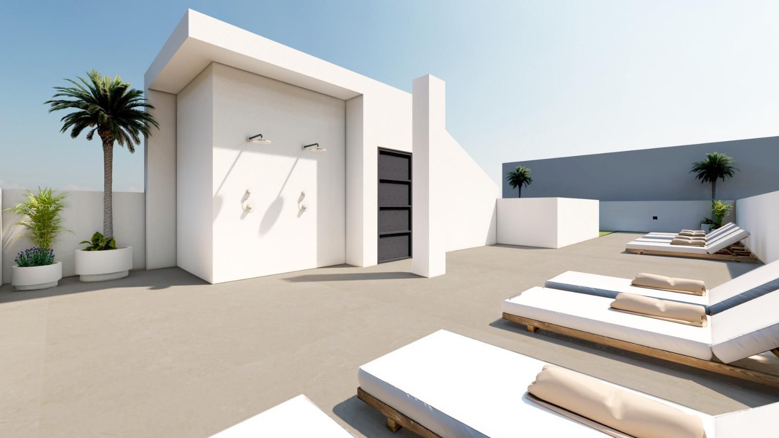 Open-plan living area in 2-bedroom new build apartment, Pueblo, Guardamar Del Segura