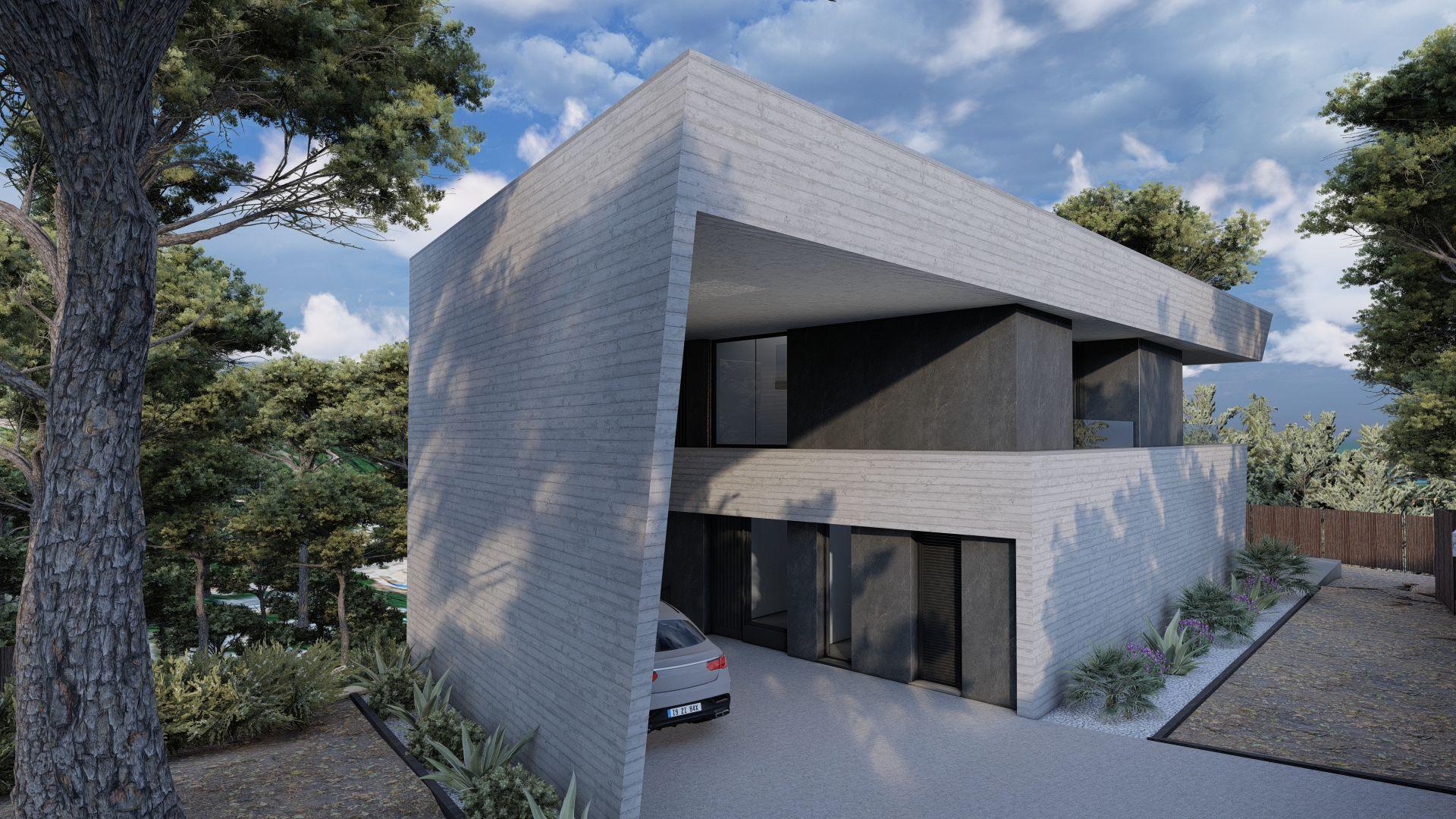 En-suite bathroom with walk-in shower in 4-bedroom villa, Altea Hills, Altea