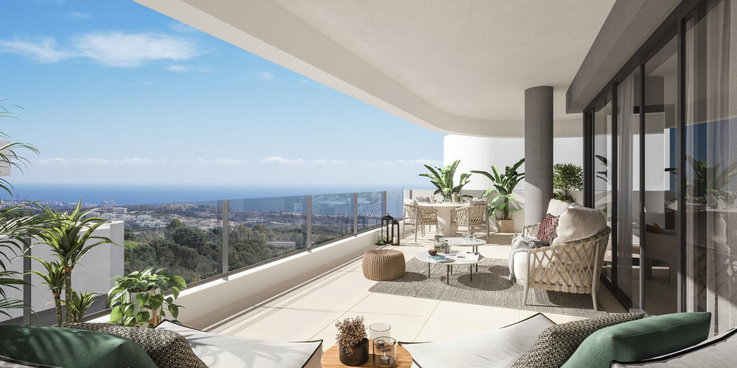 Second bathroom in 3-bedroom new-build apartment, Alto de los Monteros, Marbella