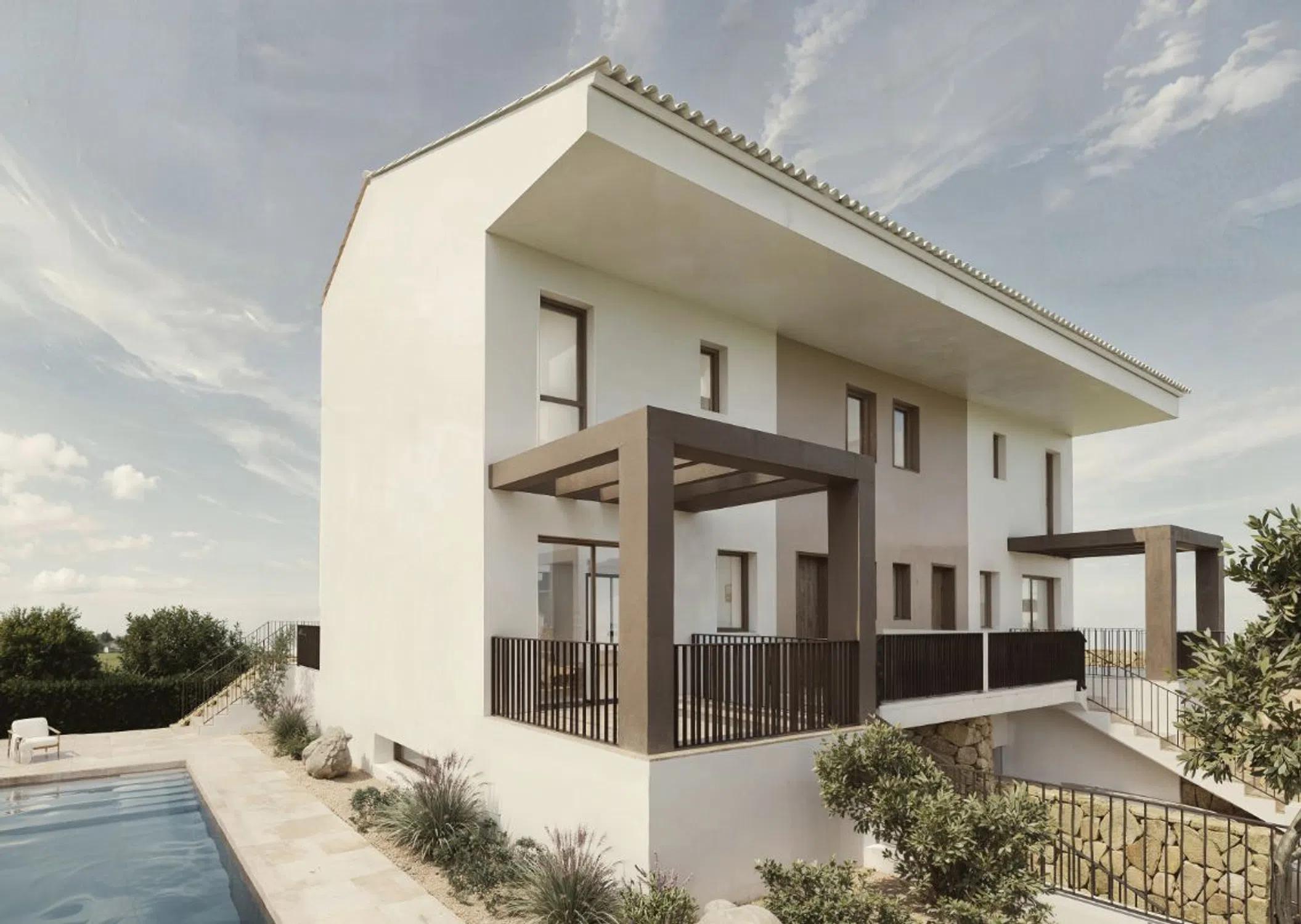 Interior finish detail in new-build townhouse, Coloma, La Nucía