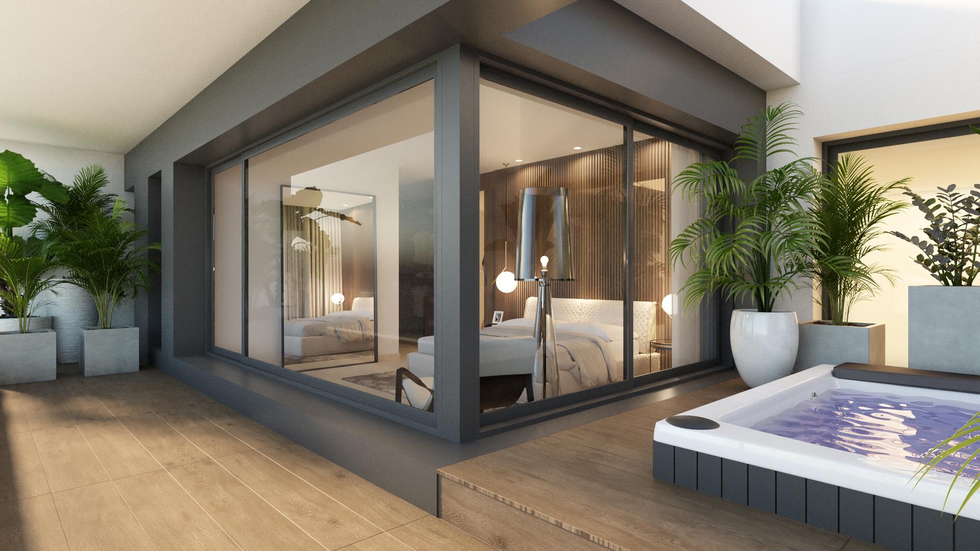 Utility room inside new-build villa, Algorfa