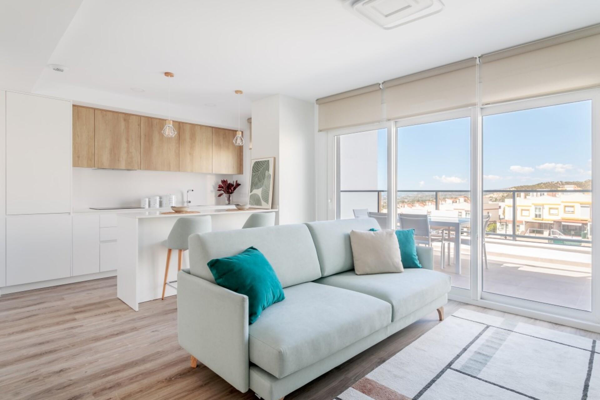Ground-floor layout area of new-build villa, Balcón de Finestrat, Finestrat