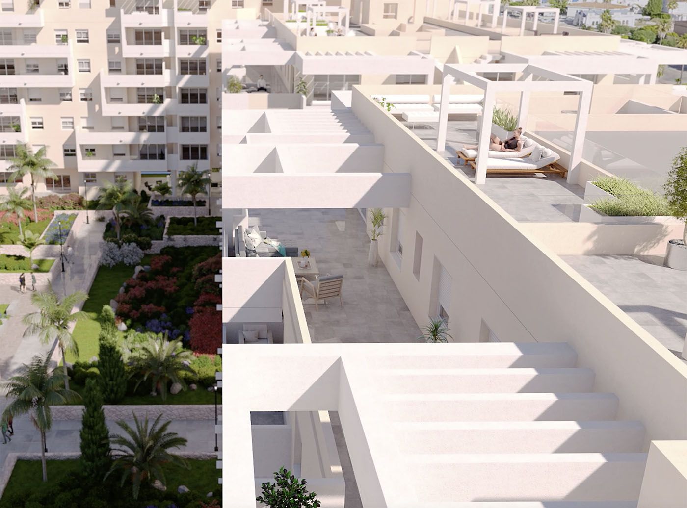 Living area flooring and finish in new-build apartment, Rodeo Alto-Guadaiza-La Campana, Marbella