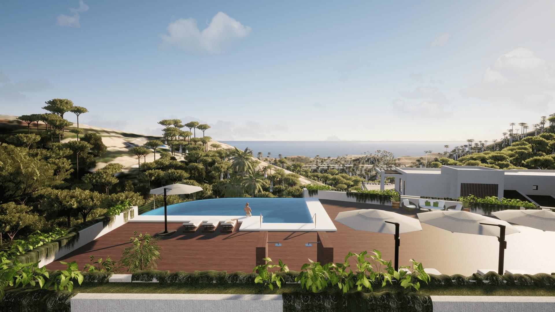 Main double bedroom in 2-bedroom new-build apartment, La Cala Golf, Mijas