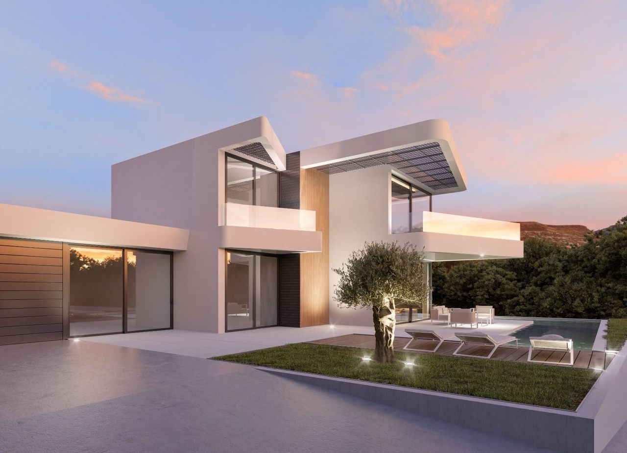 Open living area with natural light in 3-bedroom new-build villa, Altea la Vella