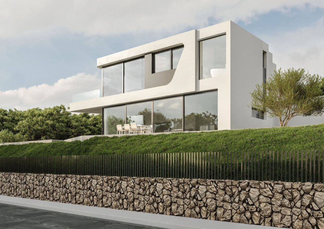 Internal corridor and circulation space in new-build villa, Altea la Vella